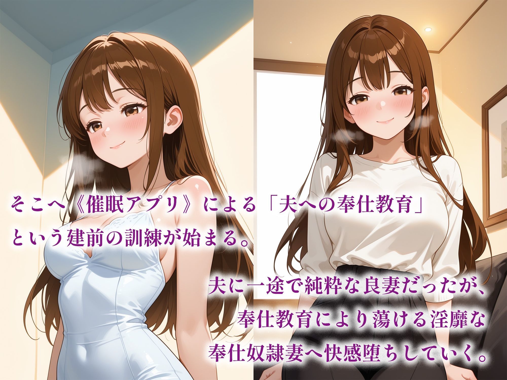 催●アプリで堕ちる清楚系人妻 〜純白の貞淑妻が快感奉仕奴●へ堕ちるまで〜 サンプル2ページ目