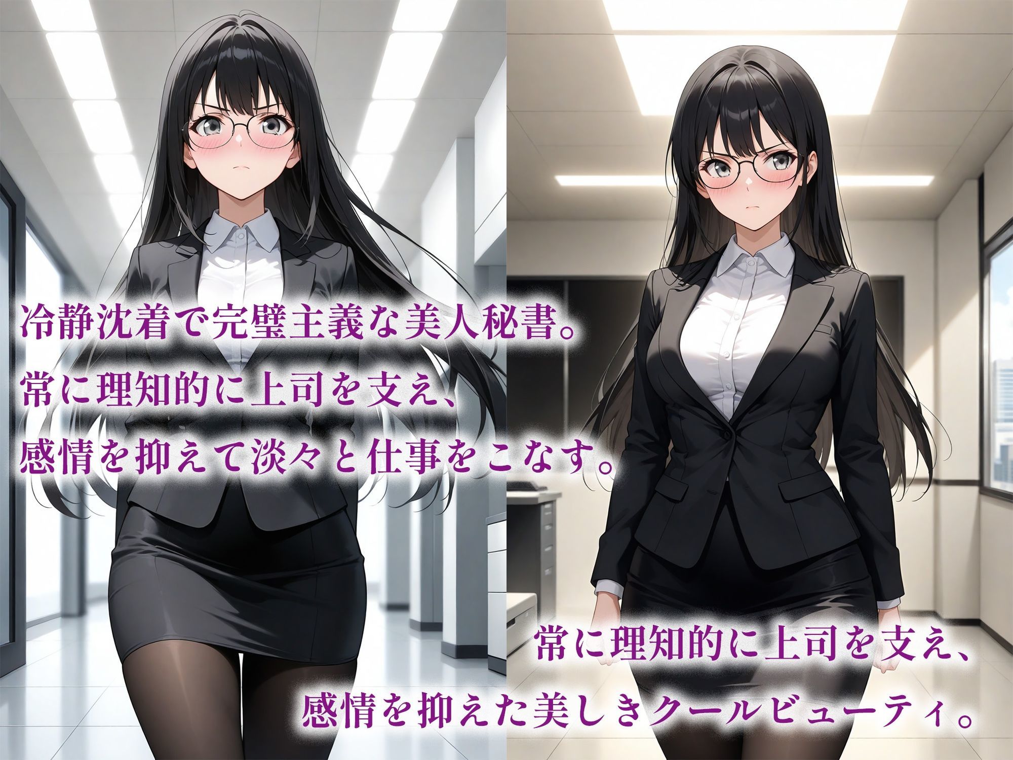 催●アプリで堕ちるクール眼鏡秘書 〜完璧秘書が蕩ける奉仕快感依存〜 サンプル1ページ目