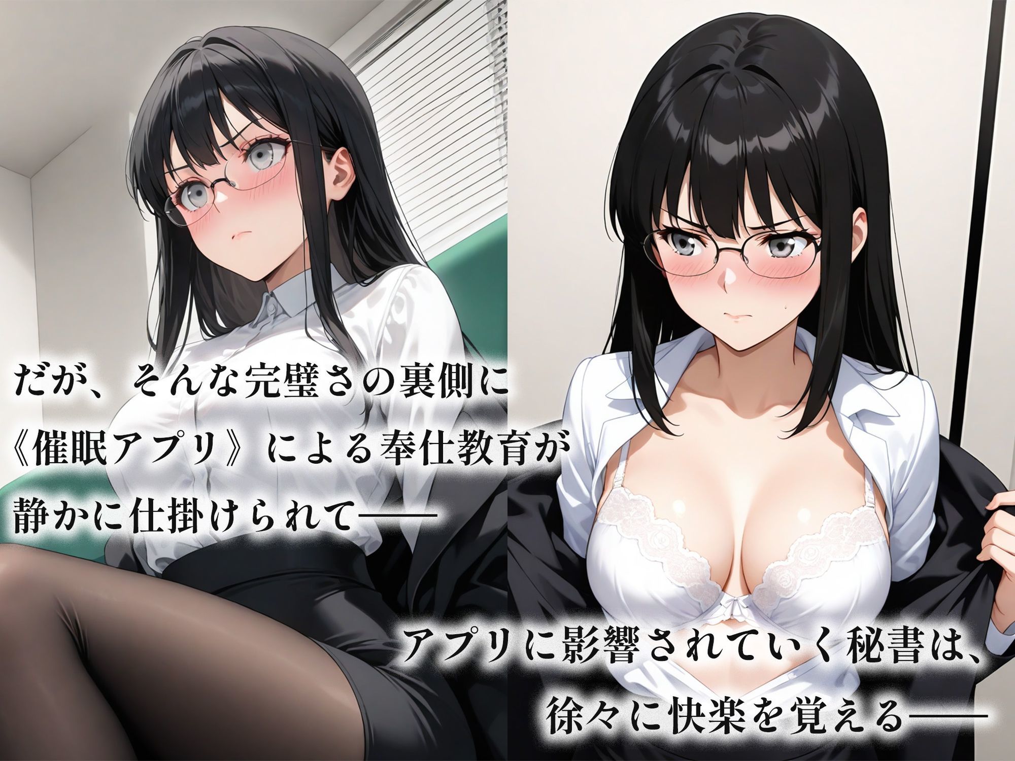 催●アプリで堕ちるクール眼鏡秘書 〜完璧秘書が蕩ける奉仕快感依存〜 サンプル3ページ目