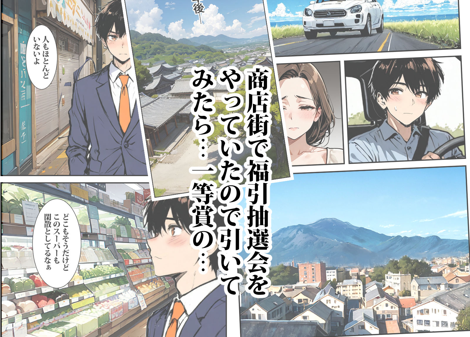 商店街の福引き引いたら人妻が当たった サンプル3ページ目