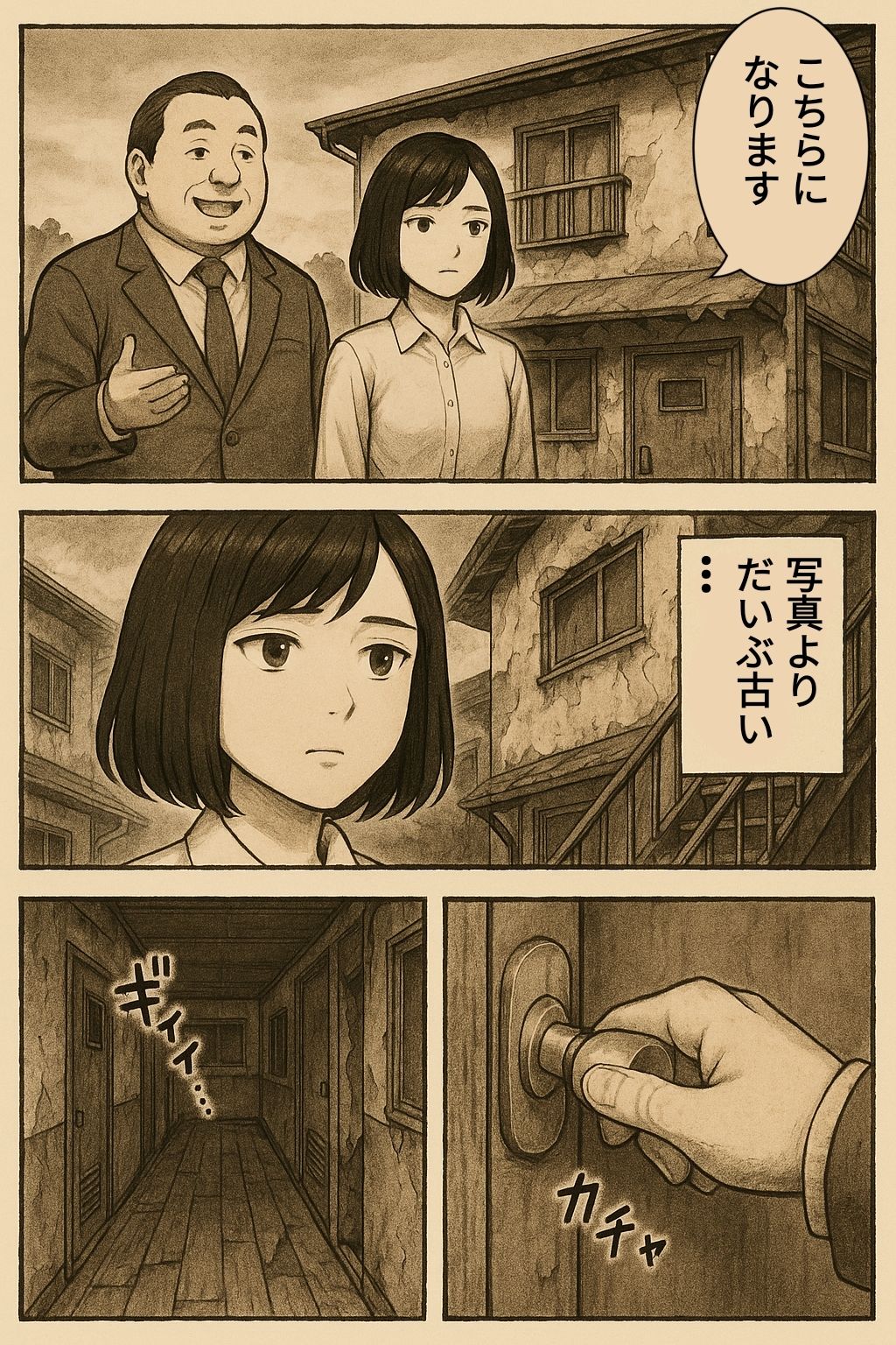 ボロアパートの住人（キモ男、痺れ薬） サンプル2ページ目