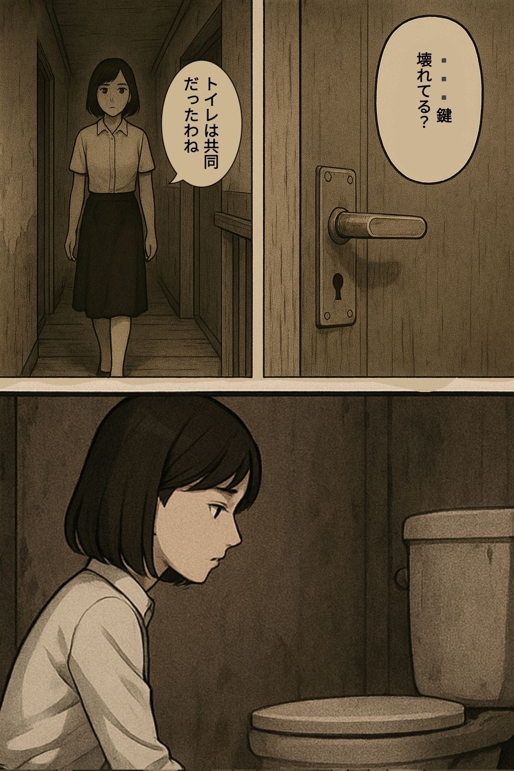 ボロアパートの住人（キモ男、痺れ薬） サンプル3ページ目