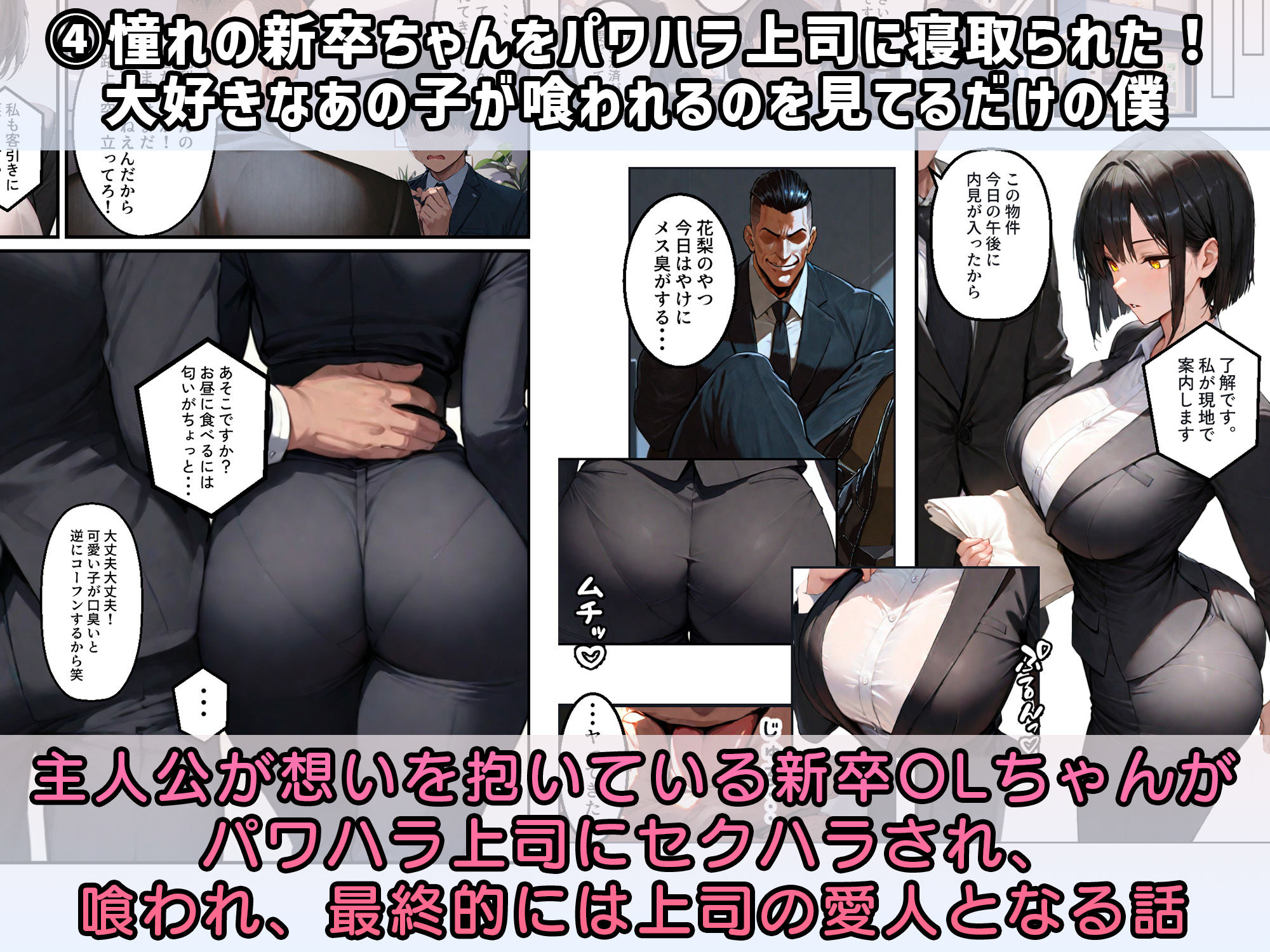 NTR漫画5作品300P総集編！パソコン部、幼馴染、新卒ちゃん、バスケ女子、リフレ嬢 サンプル9ページ目