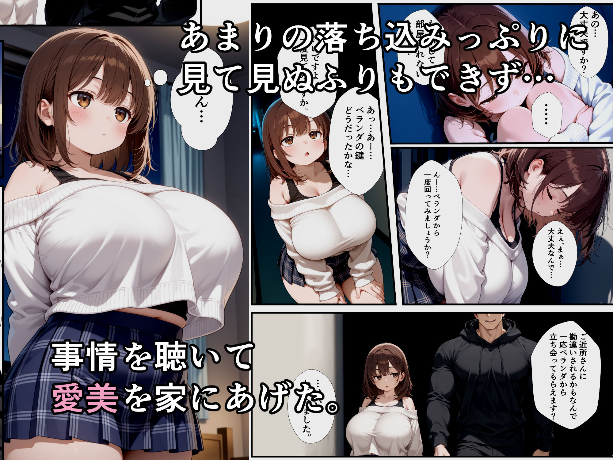 病んでる爆乳デリヘル嬢に優しくしたら客じゃ絶対できないイチャラブ中出しセックスさせてくれた話 サンプル3ページ目