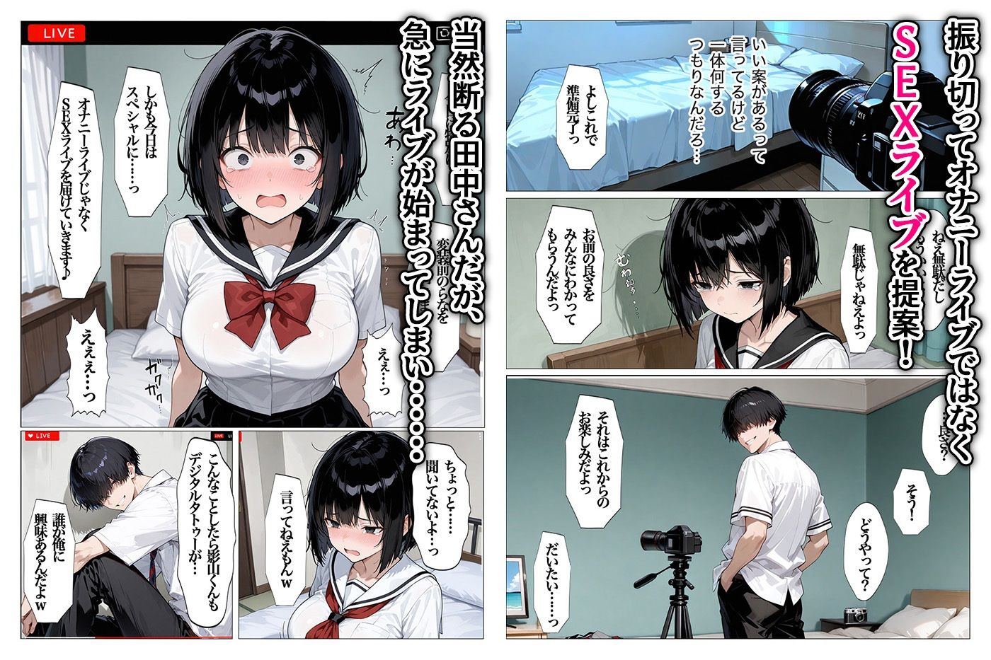 爆乳発情女子校生 底なしの制欲をライブ配信で見せつける 全113P サンプル5ページ目