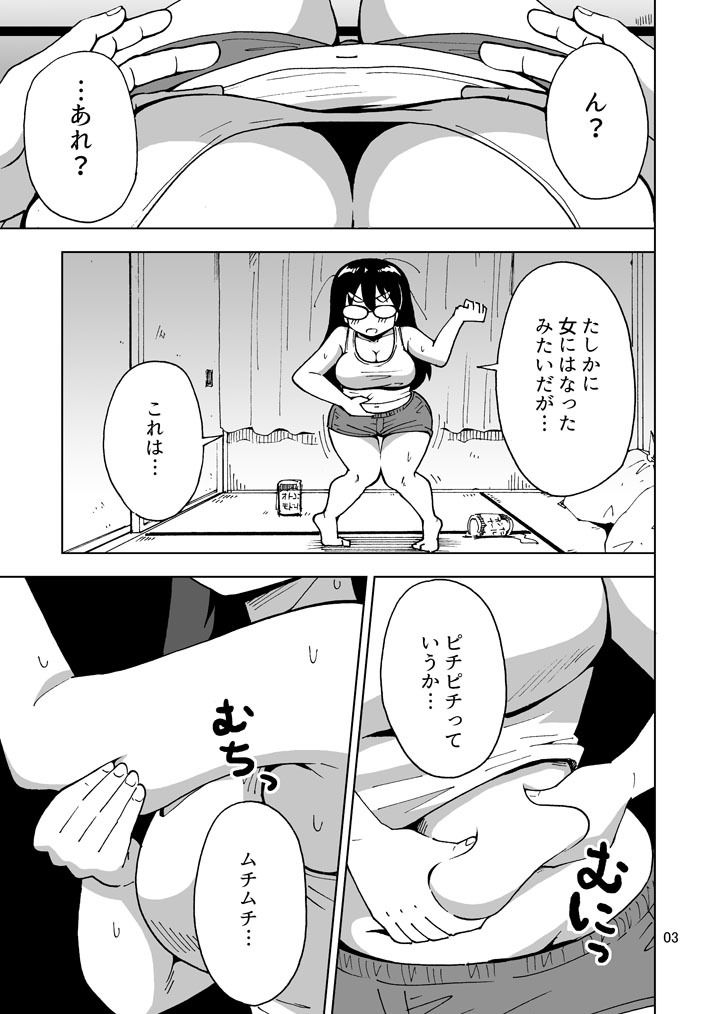 ［超悲報！］三十路オレ氏TSしても三十路でした！ サンプル3ページ目
