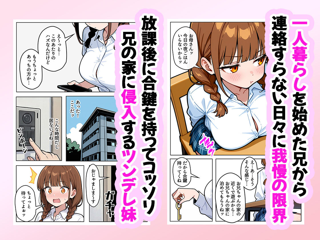 巨乳なツンデレ妹はほっとけない〜兄の家侵入編〜 サンプル1ページ目
