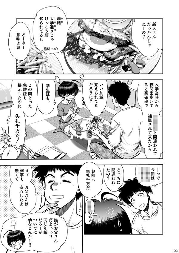 2人の関係はちーちんぷいぷい サンプル3ページ目