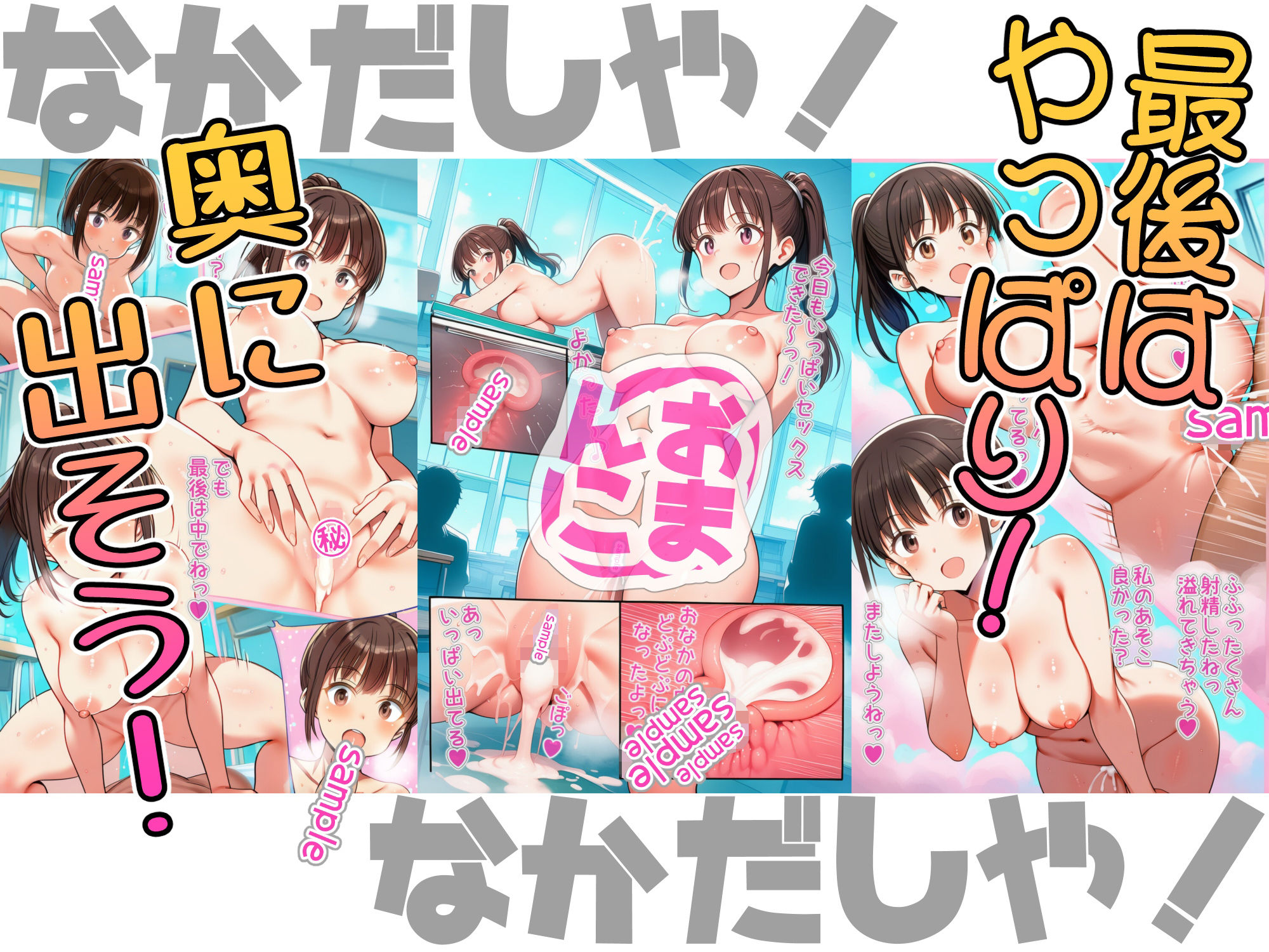 教室で女の子が自分から男子達と中出しセックスしにいって積極的に子宮の奥まで精液を流し込んでいくお話！ サンプル6ページ目