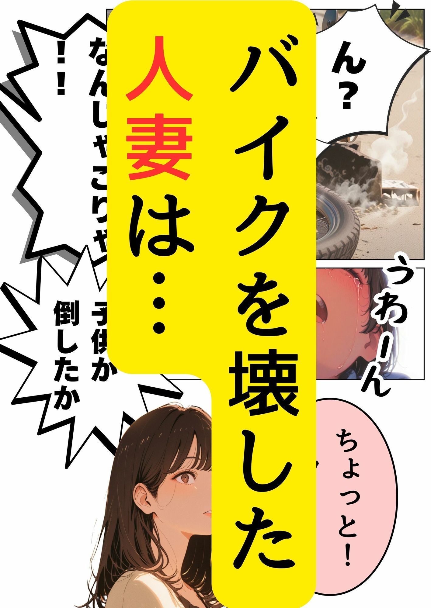 バイクを壊した人妻が弁償できないとどうなるか サンプル2ページ目