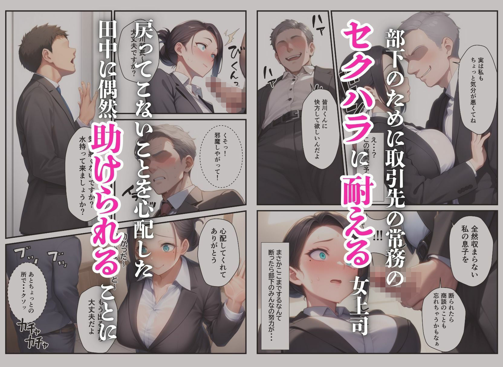 爆乳バツイチ女上司とあまあま孕ませエッチ サンプル3ページ目