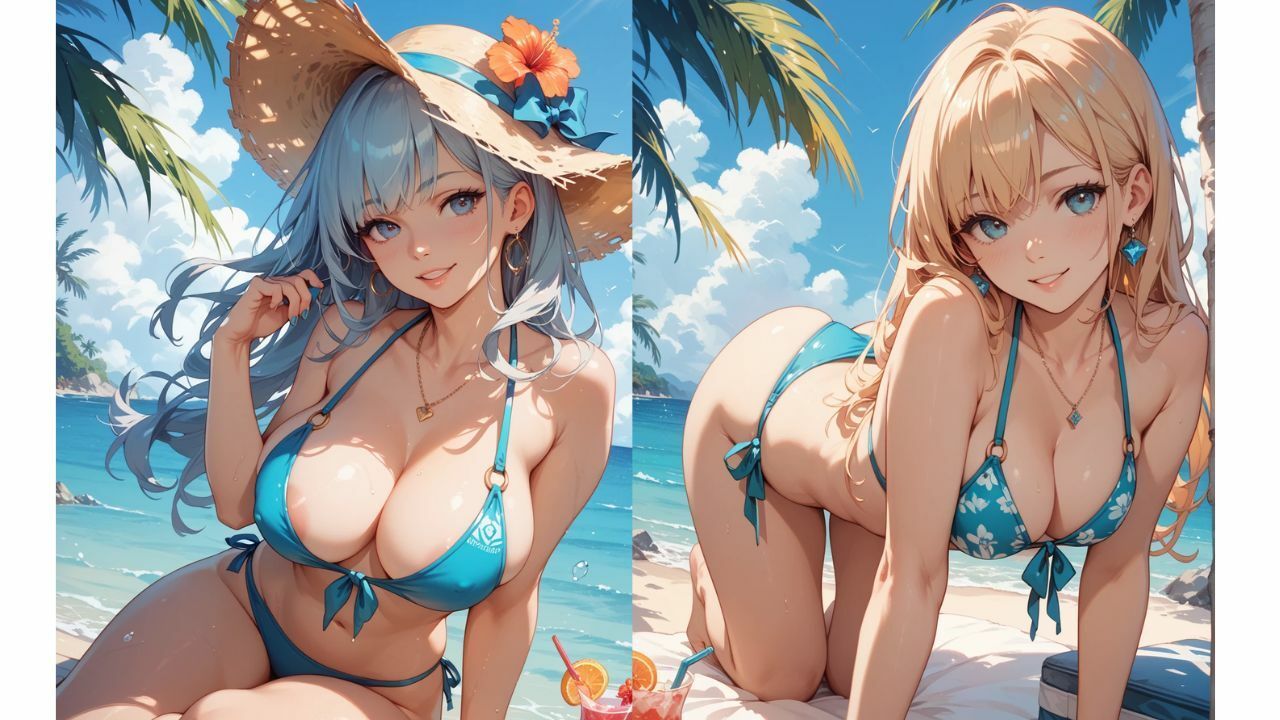 ビキニギャルまとめ サンプル1ページ目