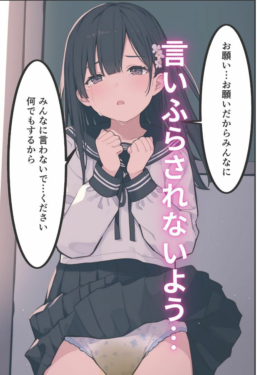 好きな人とのデート中に漏らしてしまった女子校生がクラスの女子に脅されて放課後オナニー強要される話 サンプル8ページ目