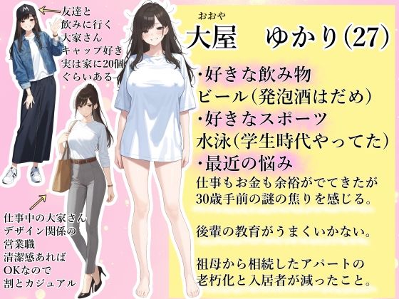 チン体契約  欲求不満限界アラサー大家にチンポを請求される サンプル1ページ目