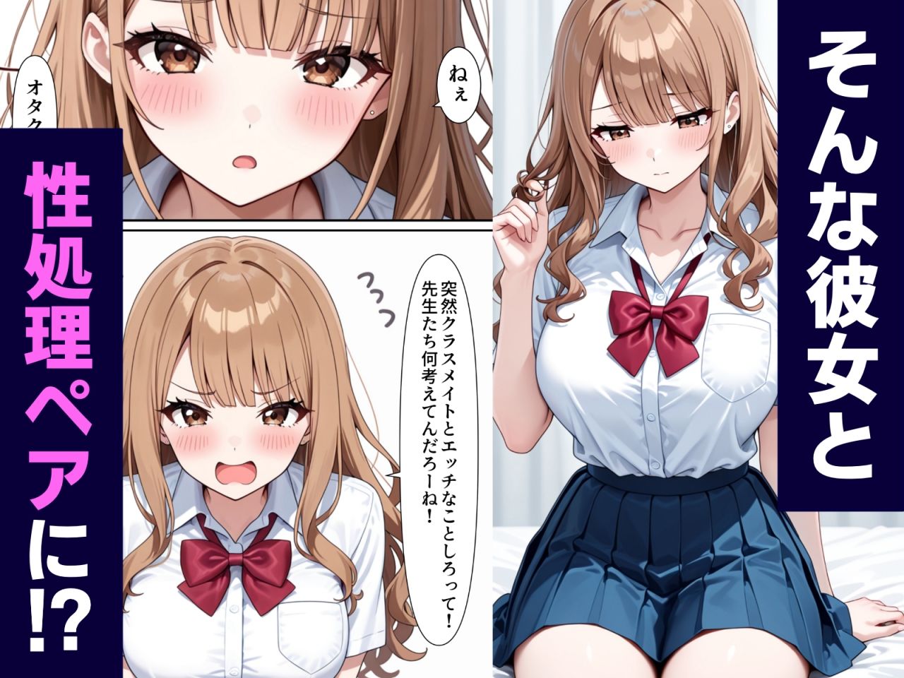 クラスの一軍ギャルと性処理ペアになれた話 サンプル4ページ目