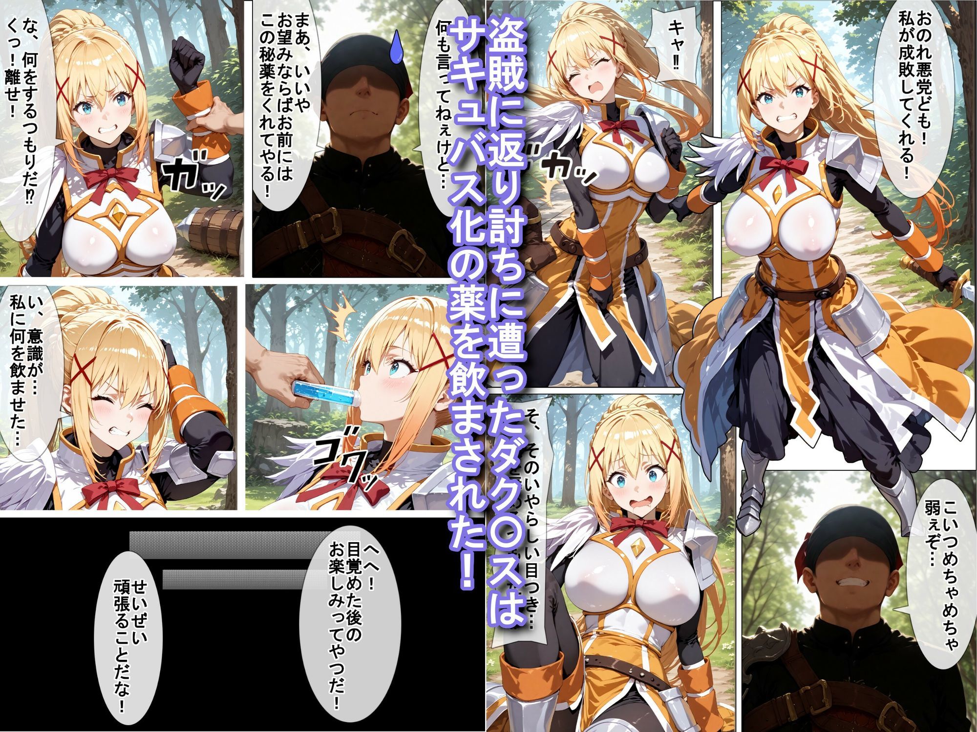 サキュバスの館で働くことになったダク〇スを好き放題する話 サンプル1ページ目