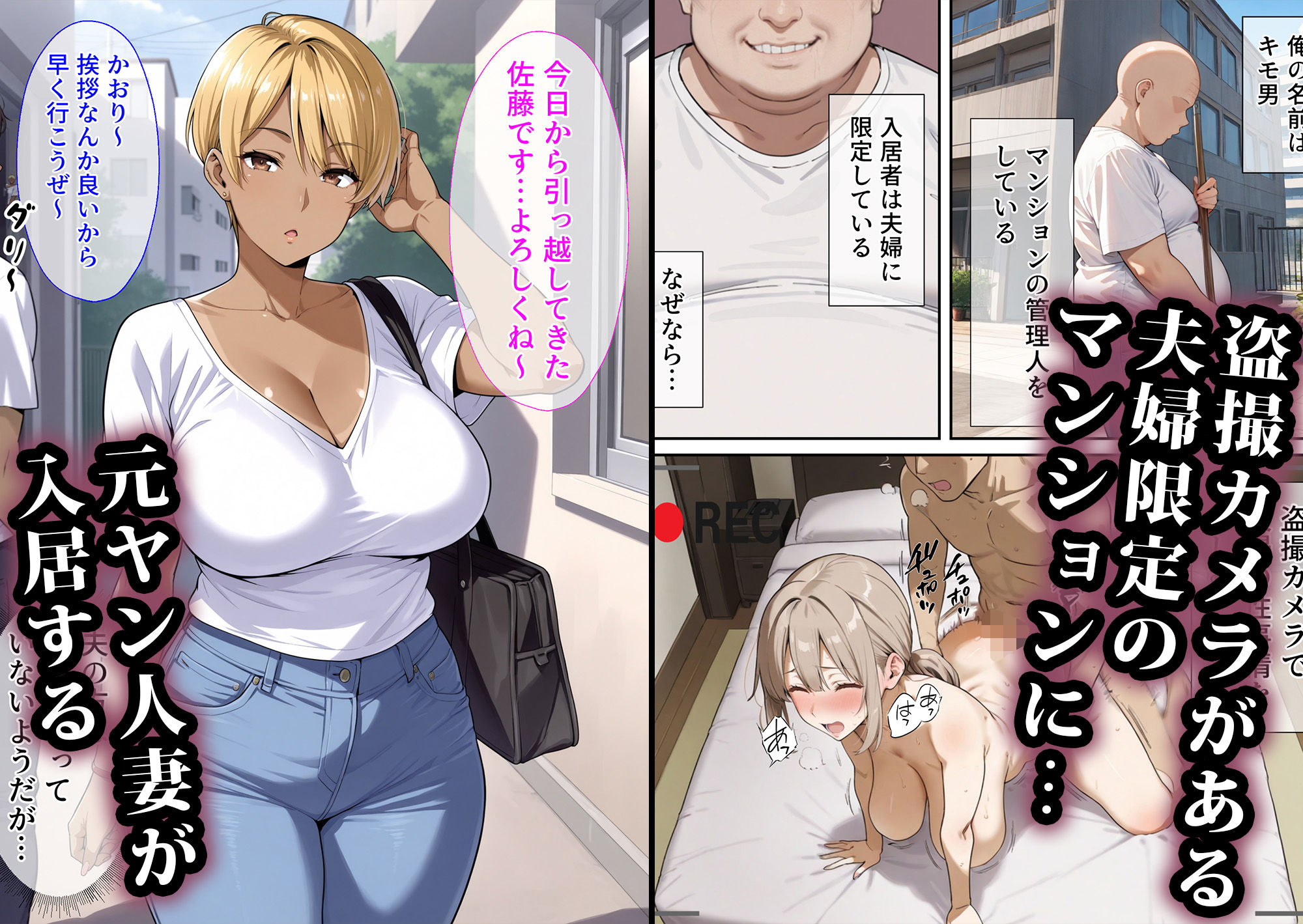 寝取られマンション〜元ヤン人妻編 サンプル1ページ目