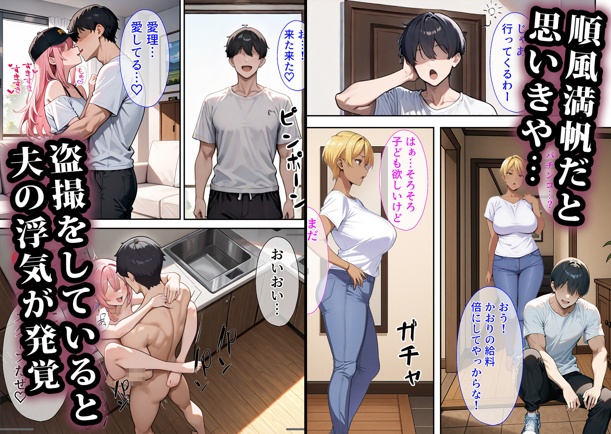 寝取られマンション〜元ヤン人妻編 サンプル2ページ目