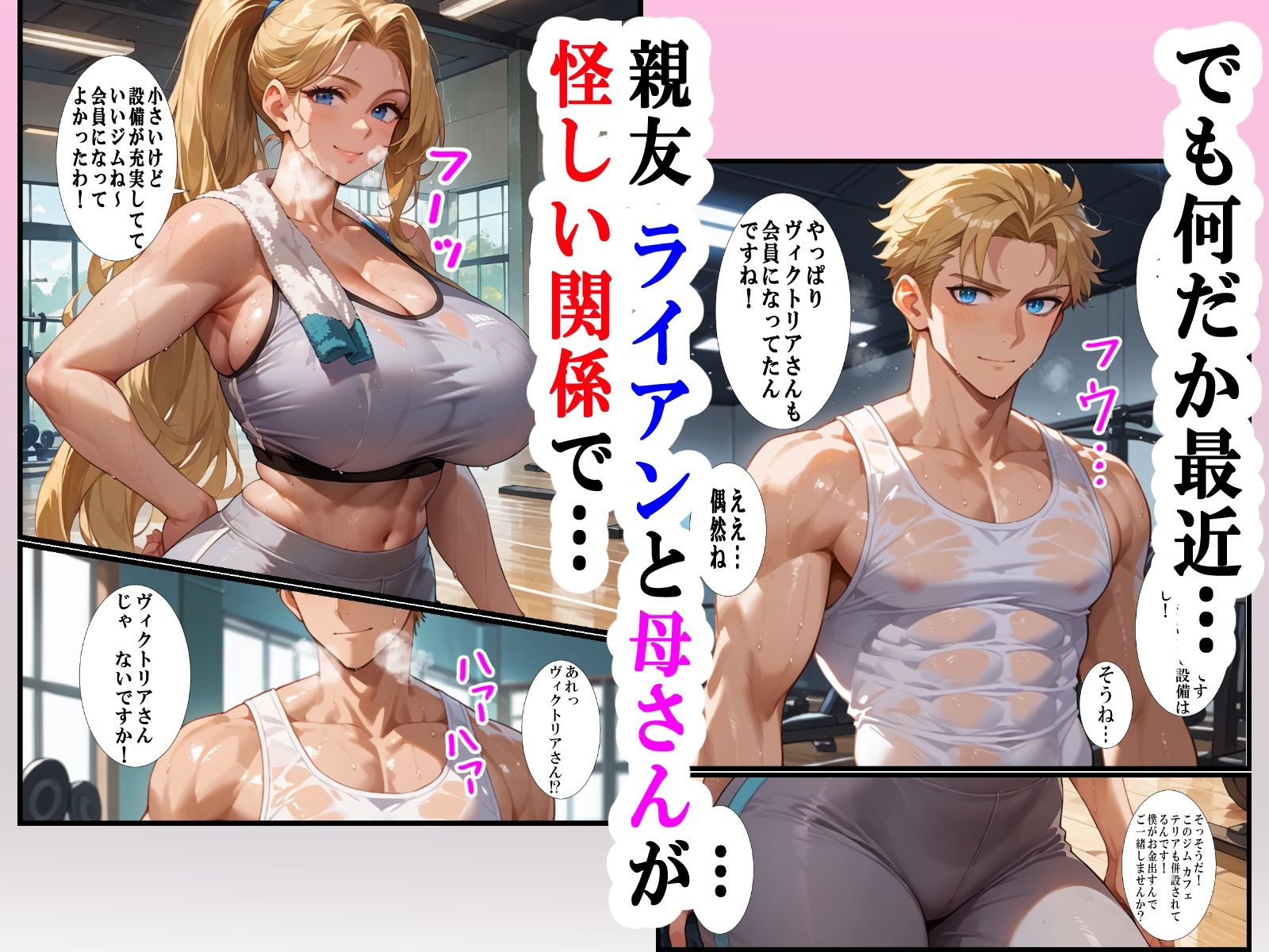 母の子宮を奪われる〜俺の金髪白人母を孕ませたのはクラスの同級生でした サンプル3ページ目