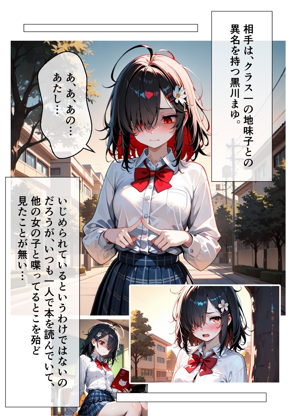 クラス一の地味子と付き合ってエッチする話 サンプル1ページ目