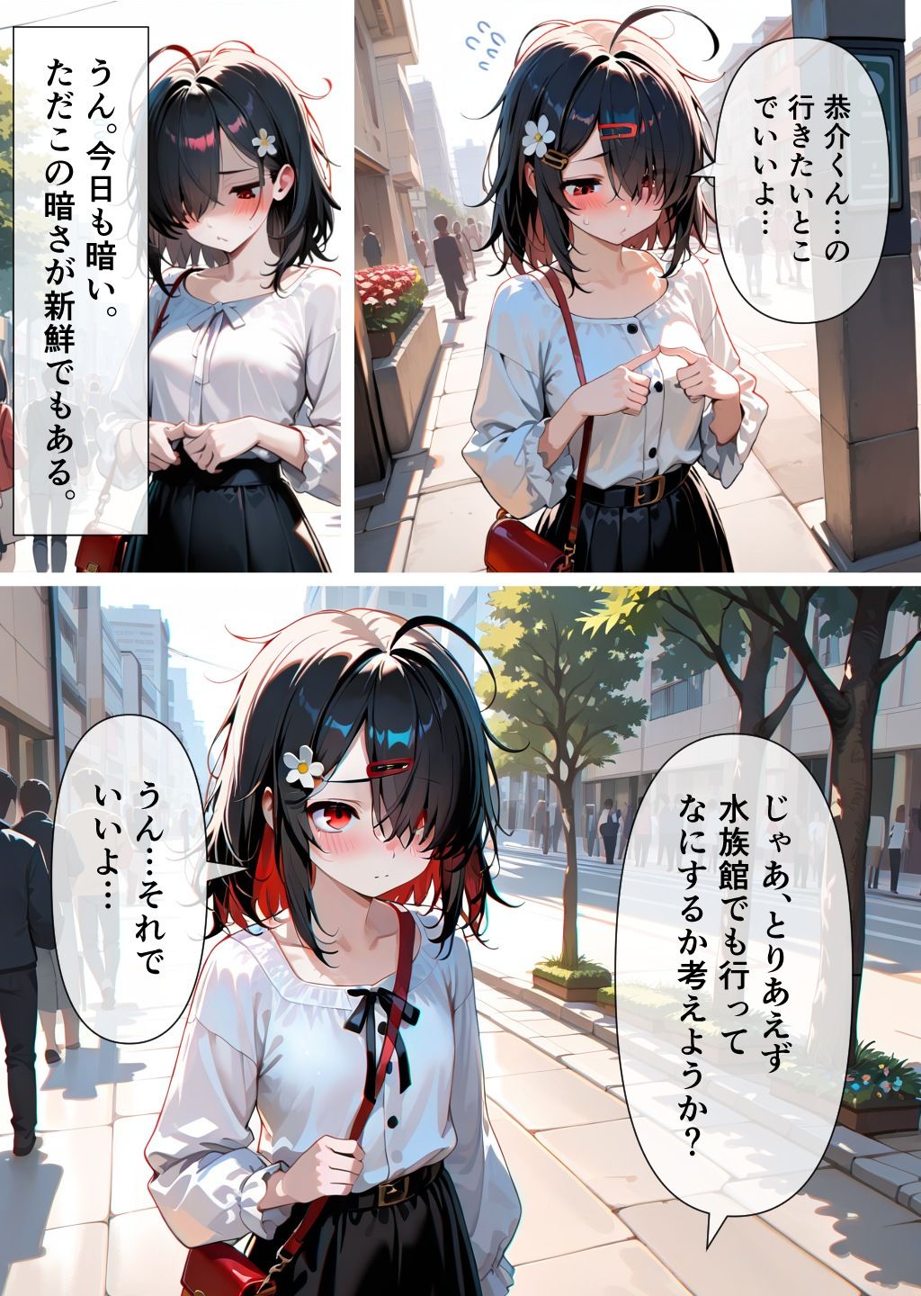 クラス一の地味子と付き合ってエッチする話 サンプル2ページ目