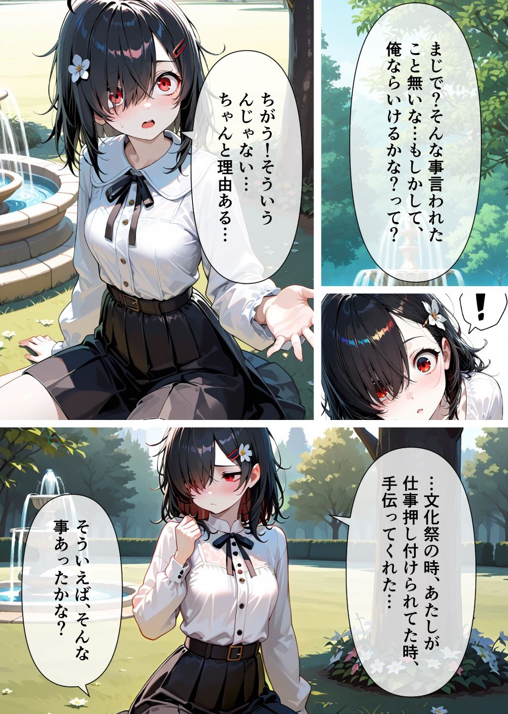 クラス一の地味子と付き合ってエッチする話 サンプル4ページ目