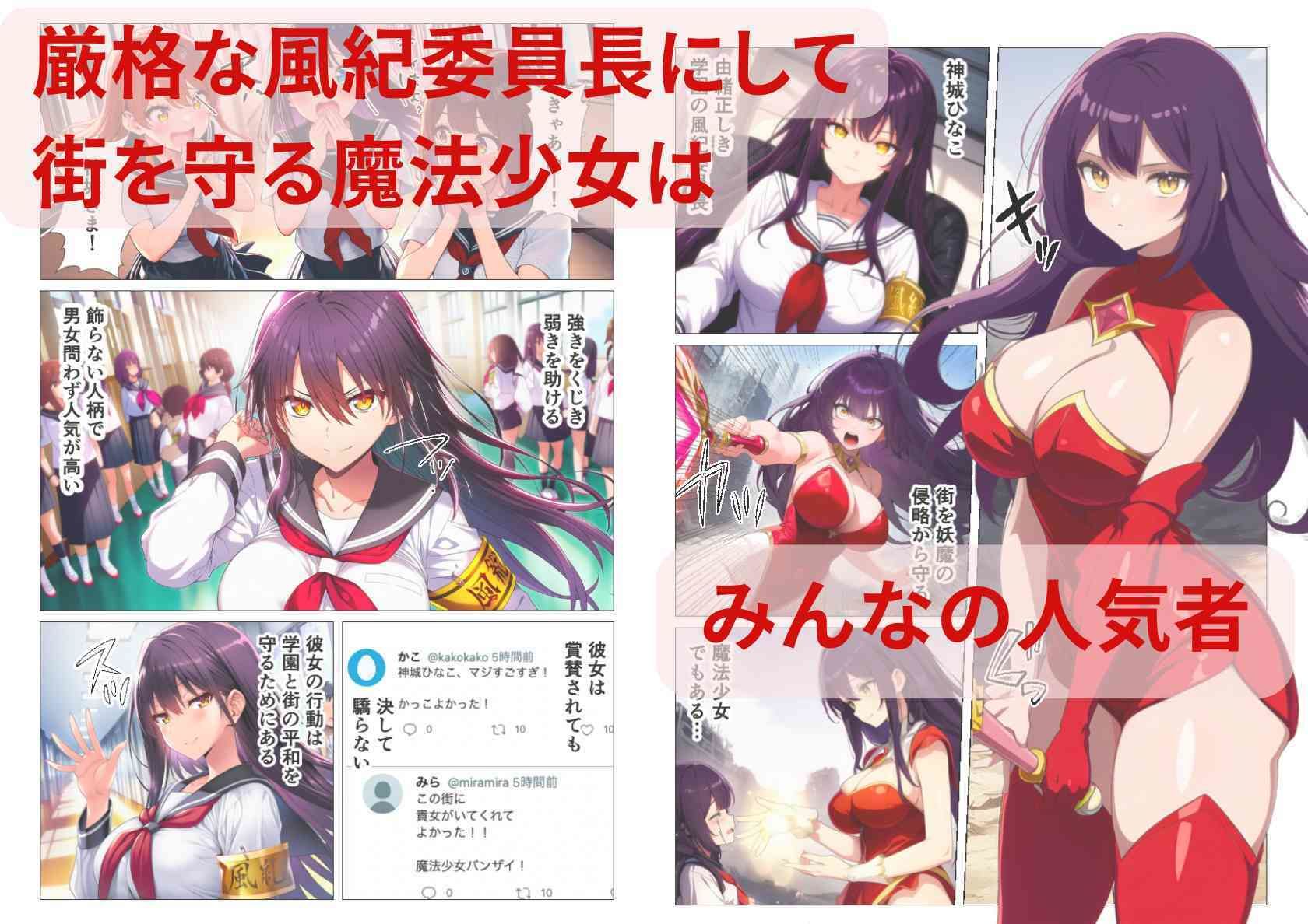 魔法少女、悪堕ち催淫配信！カメラの前で快楽調教される正義のヒロイン サンプル1ページ目