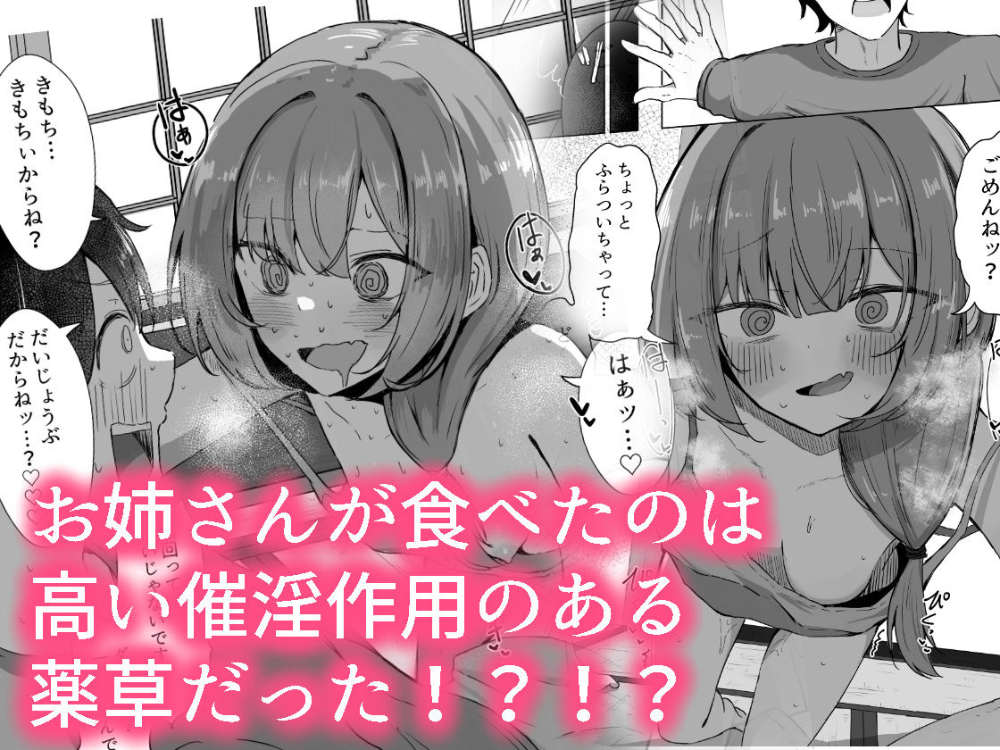 山菜テンプテーション  〜薬草で発情したちょっぴりMのお姉さんが止まってくれない。〜 サンプル3ページ目