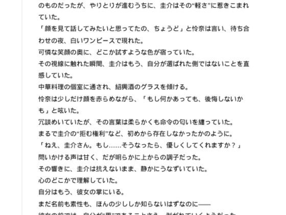蜜のしずく、夜に散る（上巻） サンプル1ページ目