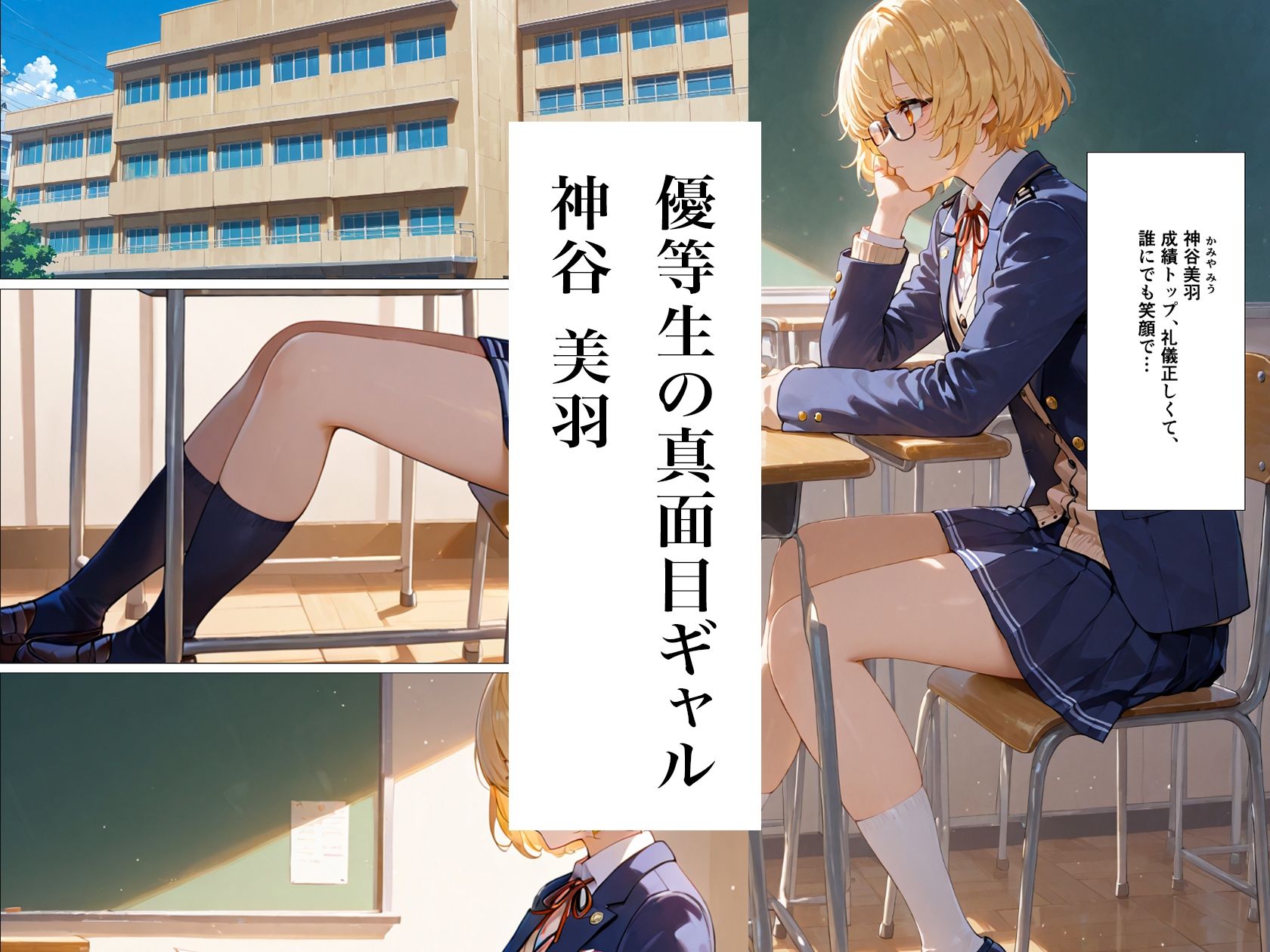 真面目ギャルは夜だけ淫乱 サンプル2ページ目