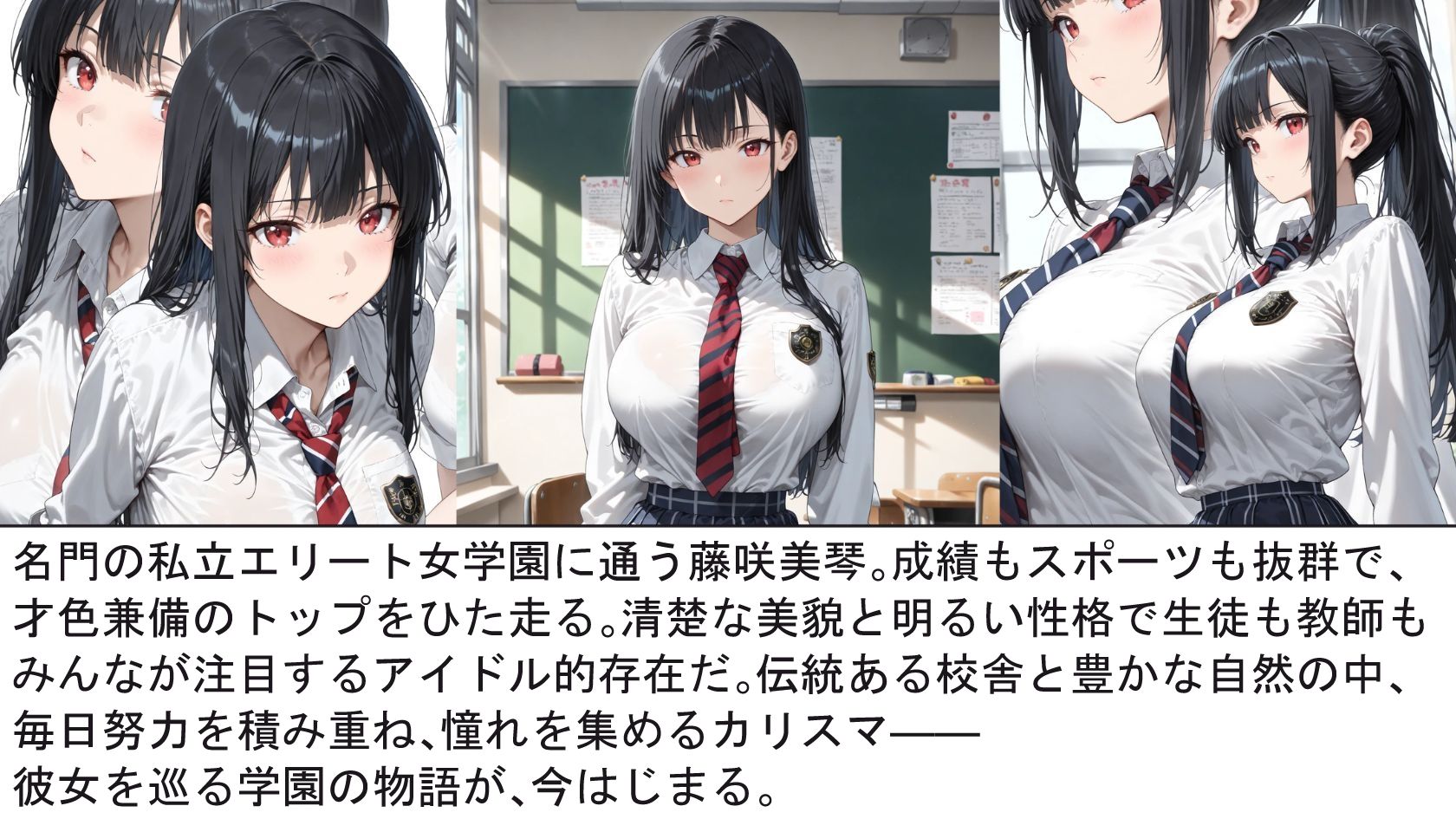 完璧な学園アイドル 藤咲美琴 〜縛られ堕ちる二つの世界〜 サンプル1ページ目