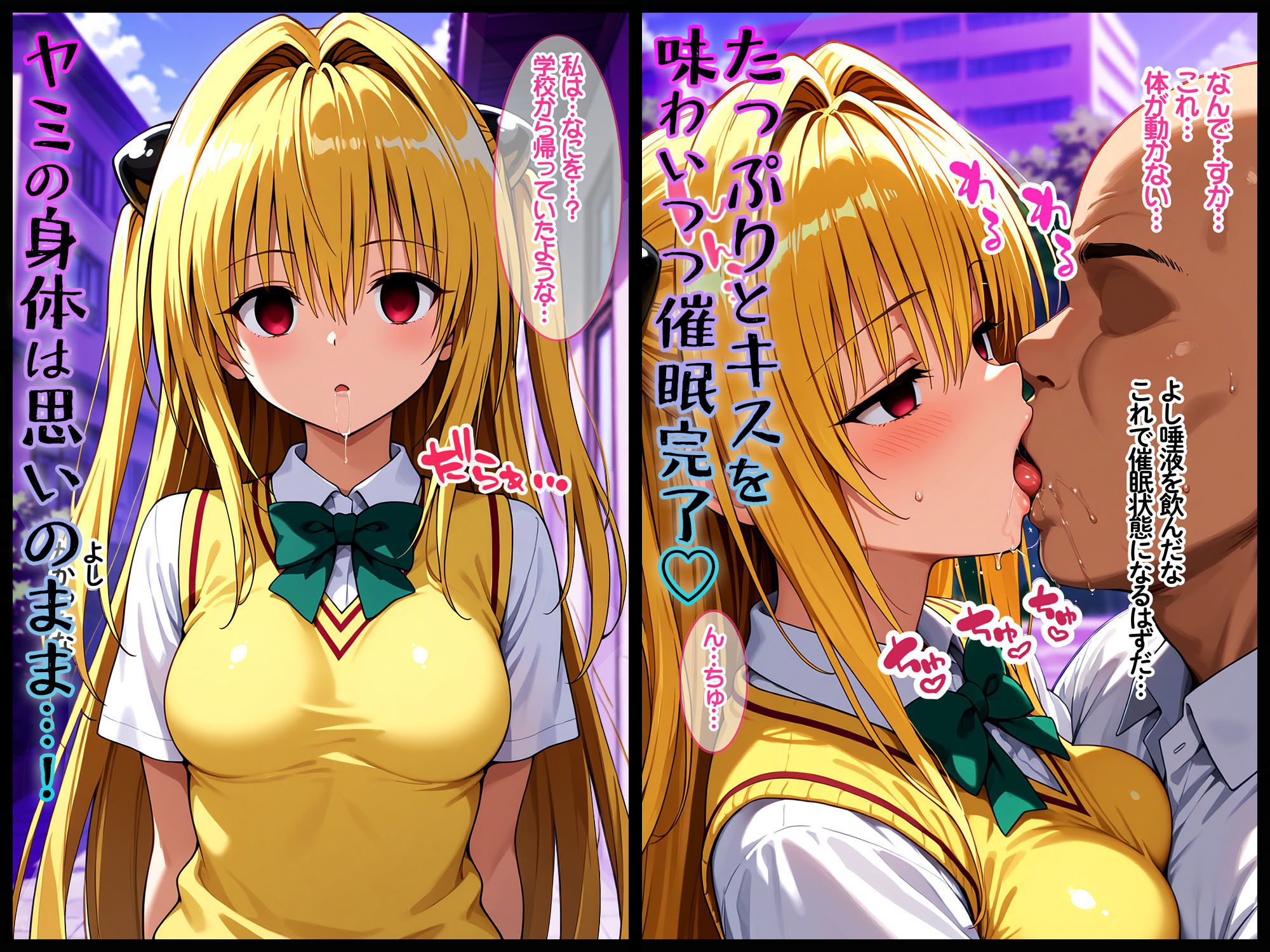 キスで催●！？変態おじさんに好き勝手されてヤミ完堕ち  〜前編〜 サンプル2ページ目