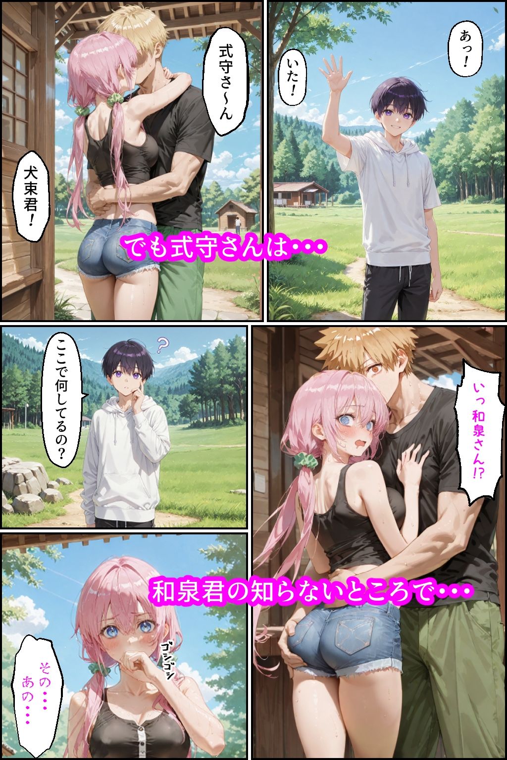 可愛いだけにされちゃう式守さん3（川遊びの日の式守さん） サンプル3ページ目