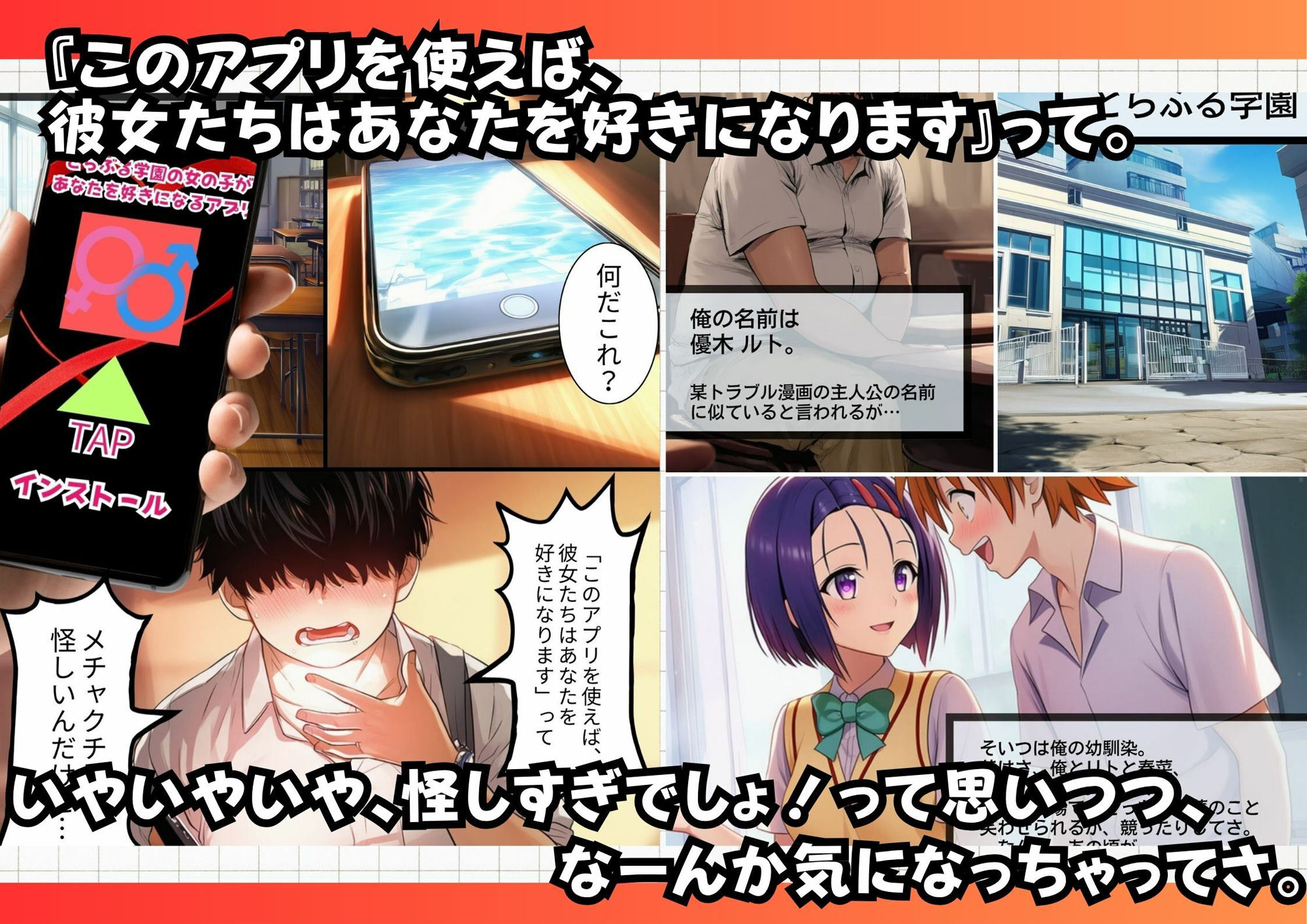 とらぶる学園催●アプリ サンプル1ページ目