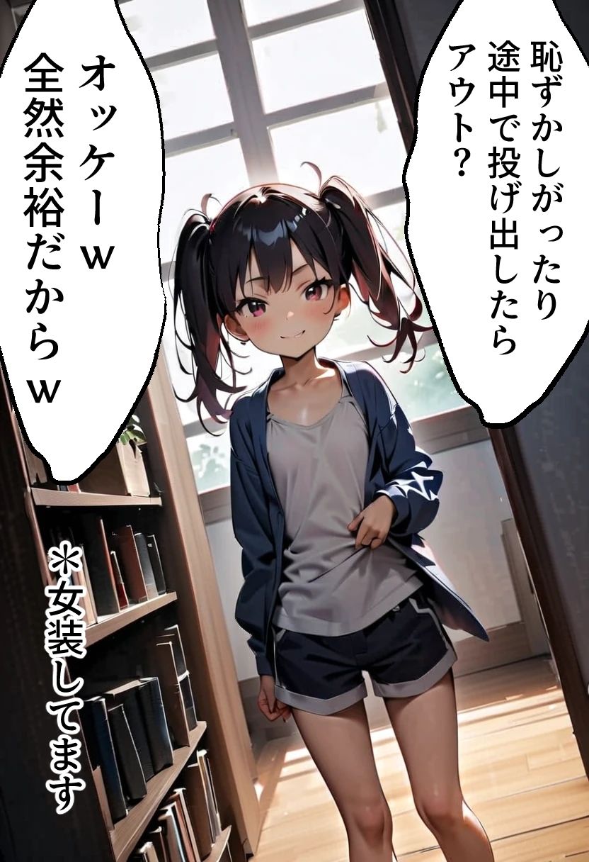 足刈がイク！  女装男の娘・ツインテール編 サンプル4ページ目