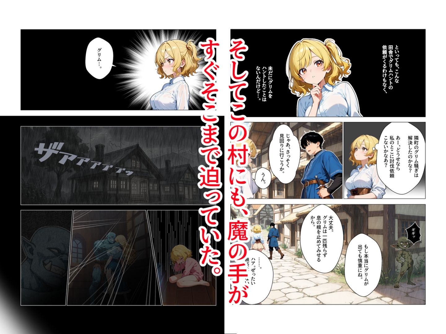 村娘ハンター、親の仇に犯●れて逝きまくり子づくりセックス サンプル2ページ目