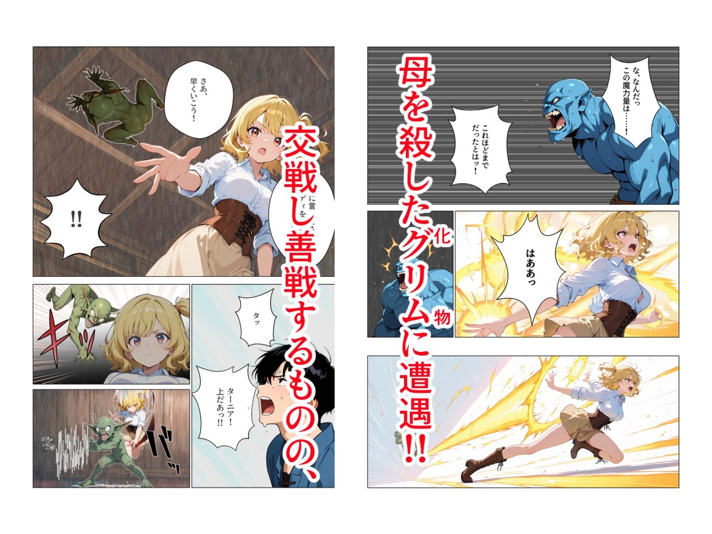 村娘ハンター、親の仇に犯●れて逝きまくり子づくりセックス サンプル3ページ目