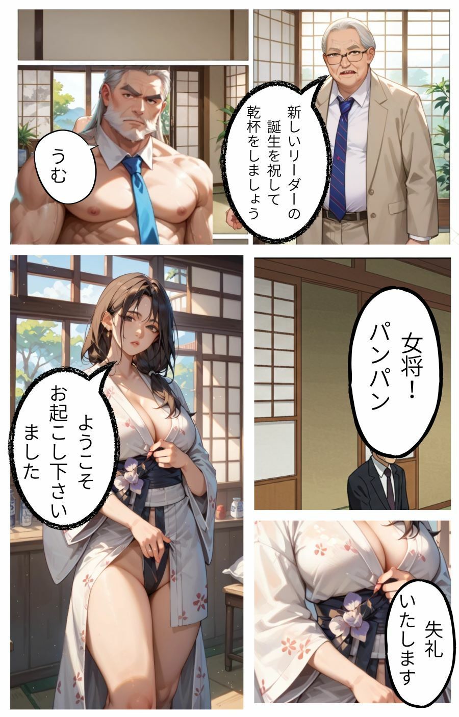 そして僕は総理になった〜しゃぶしゃぶとノーパンの国会で〜 サンプル1ページ目