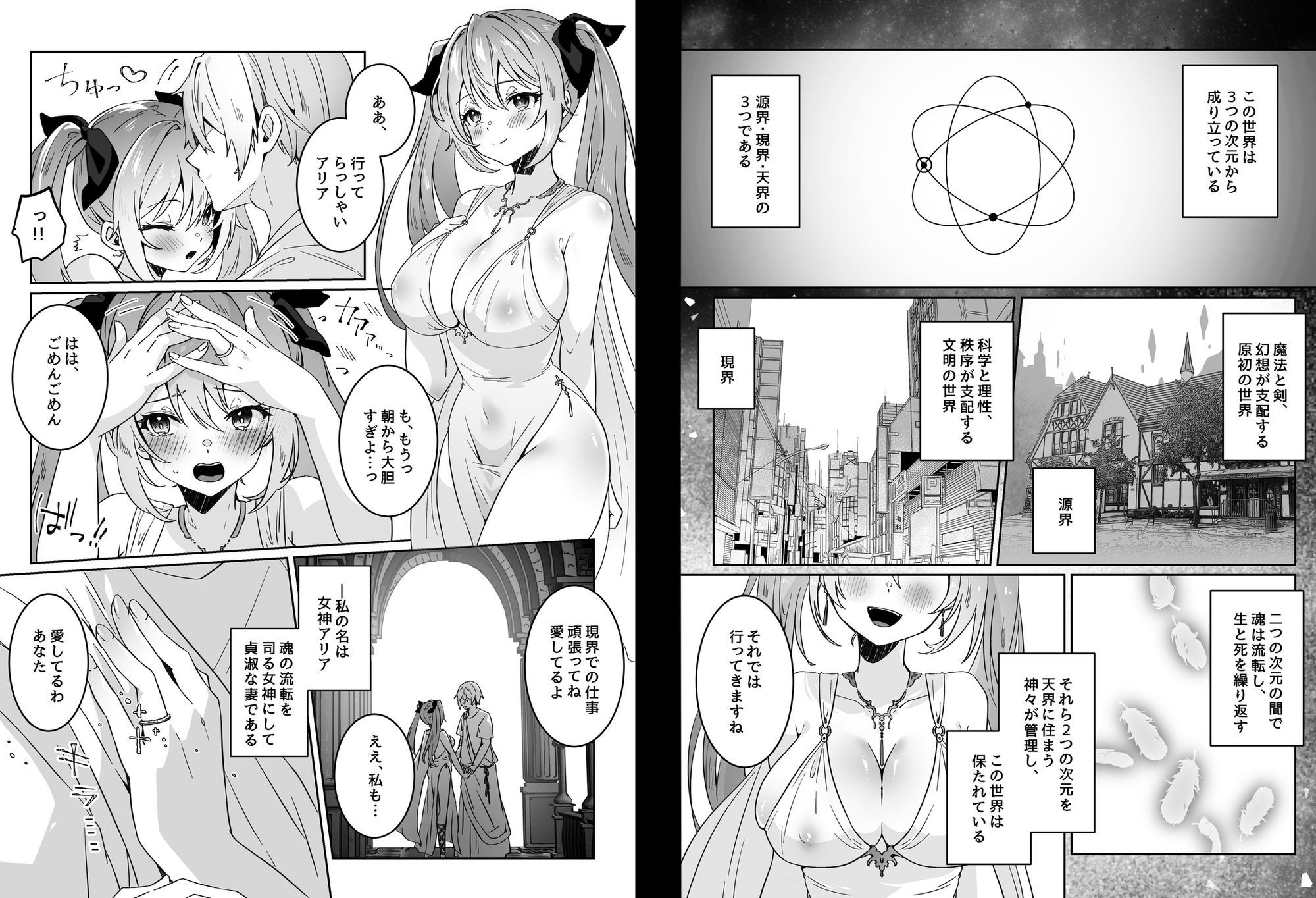 異世界から転生した俺は闇の力で勇者パーティに復讐する 〜女神編〜 サンプル1ページ目