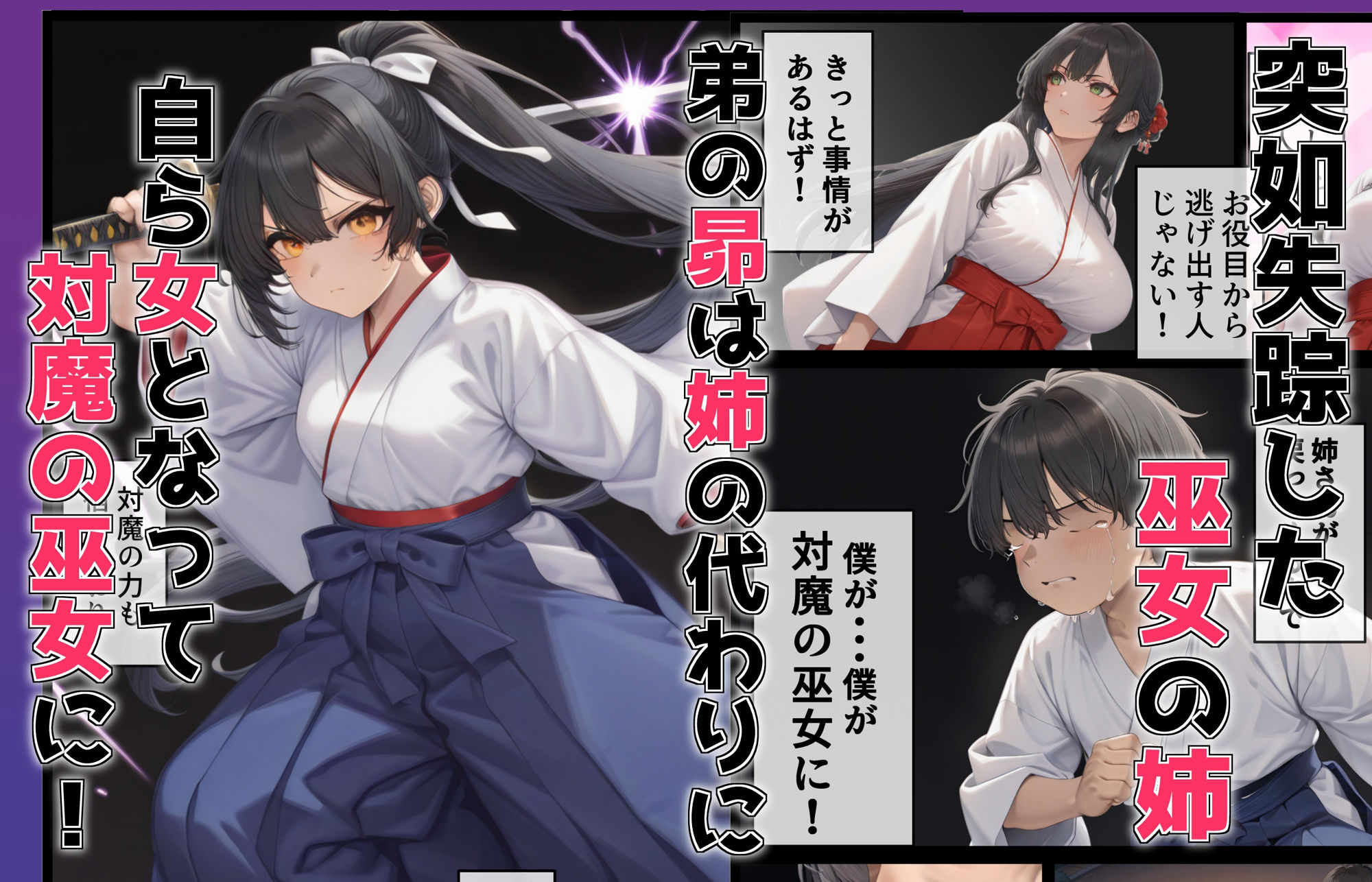 TSしてシたいこと〜姉の代わりに対魔の巫女となった弟鬼のチ〇ポに快楽堕ちしてしまう〜 サンプル6ページ目