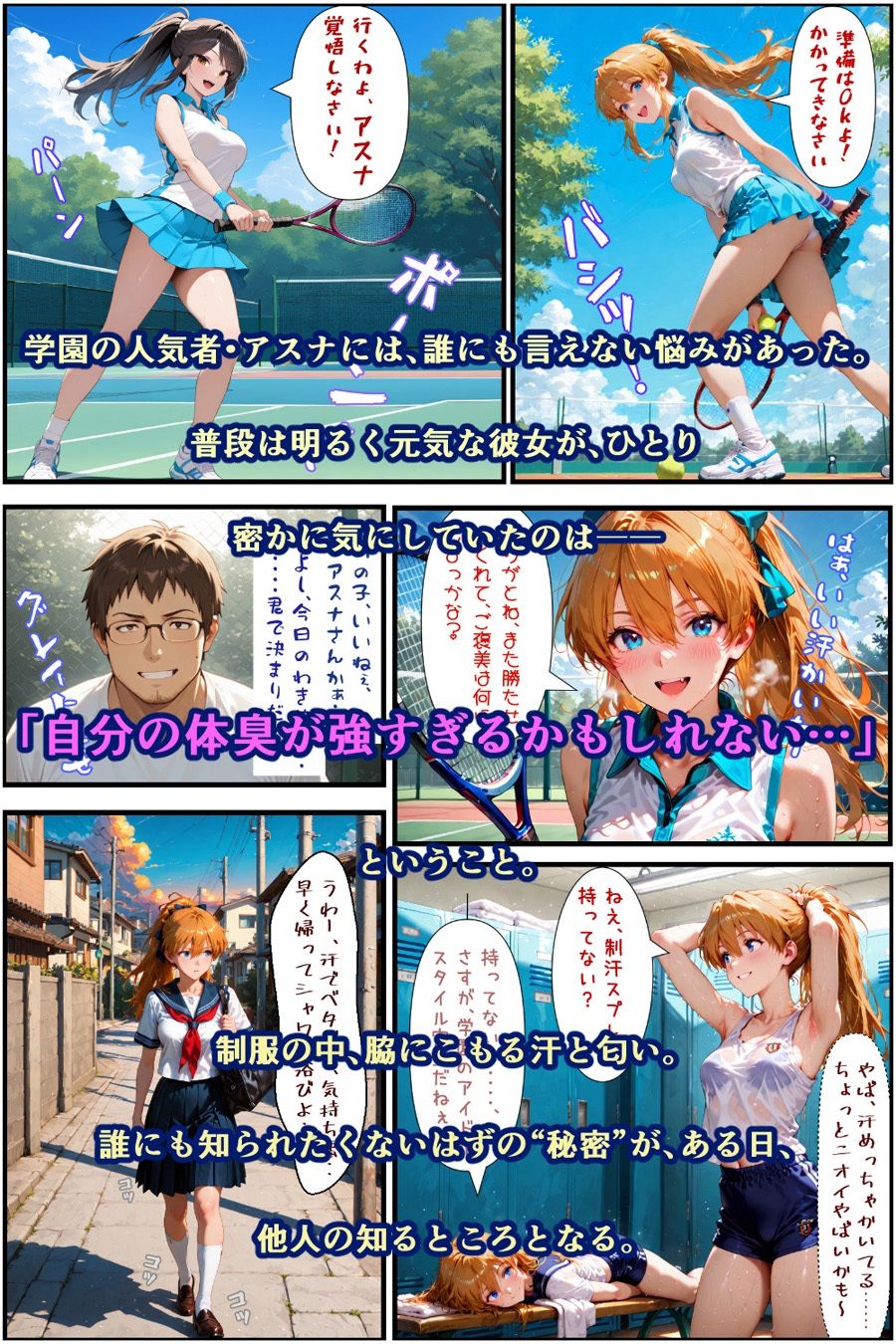 脇の臭いを嗅がせたら大変な目にあった話 サンプル1ページ目