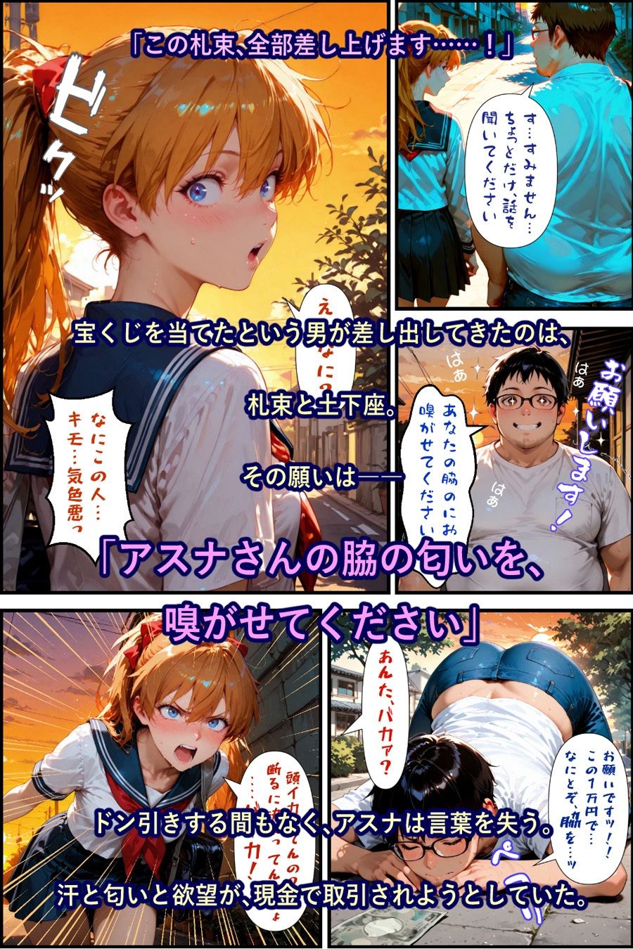 脇の臭いを嗅がせたら大変な目にあった話 サンプル2ページ目