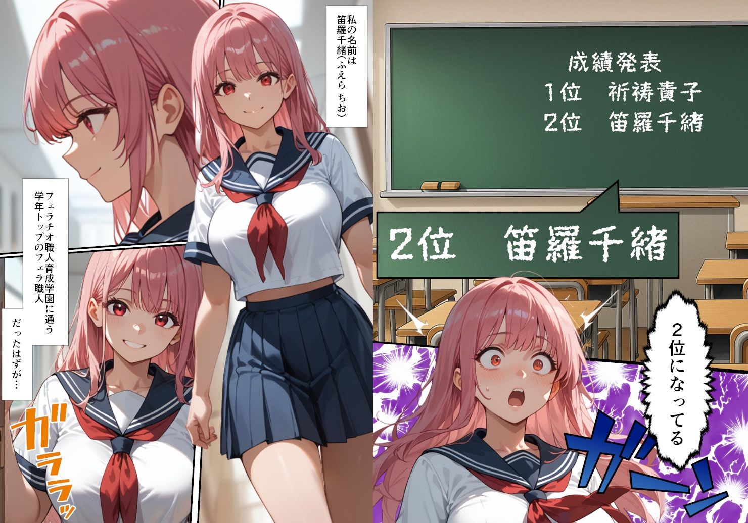 フェラチオ職人育成学園 サンプル2ページ目
