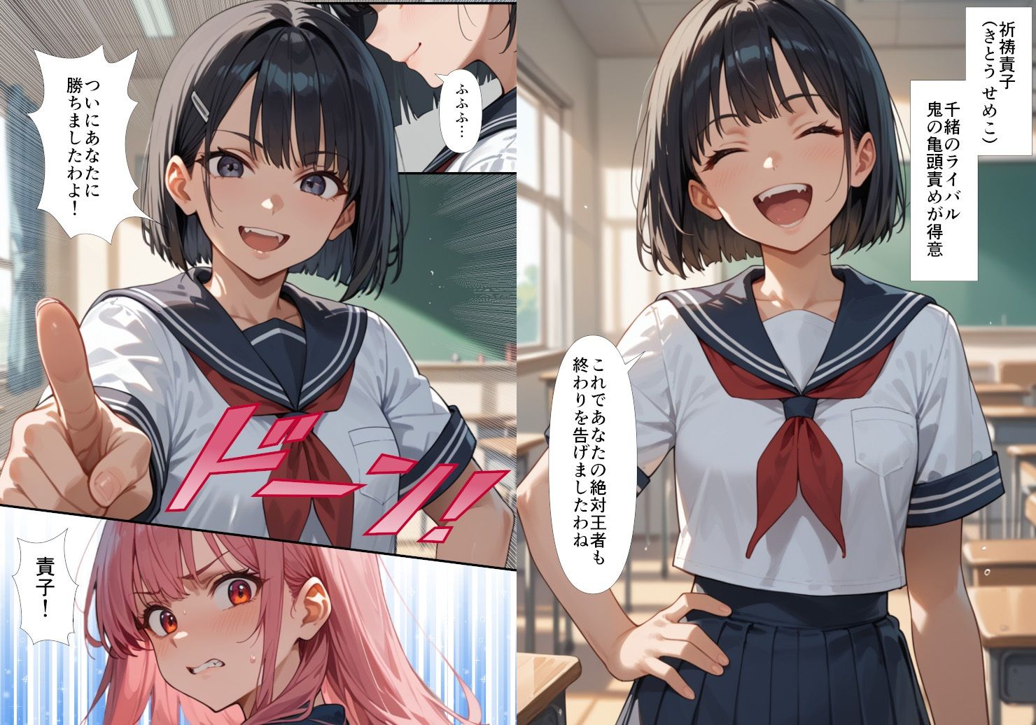 フェラチオ職人育成学園 サンプル3ページ目