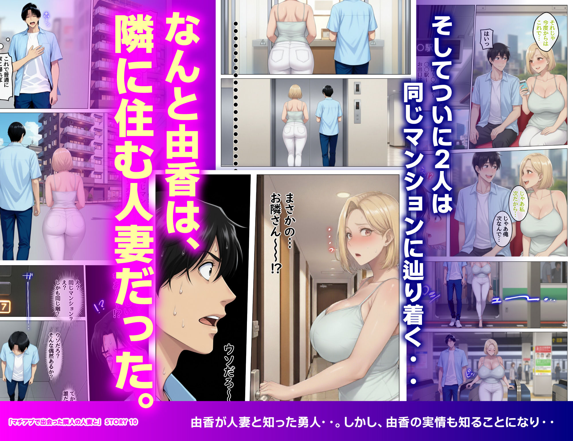 マッチングアプリで出会ったむちむち美女が、まさかの隣人で人妻だった件 サンプル10ページ目