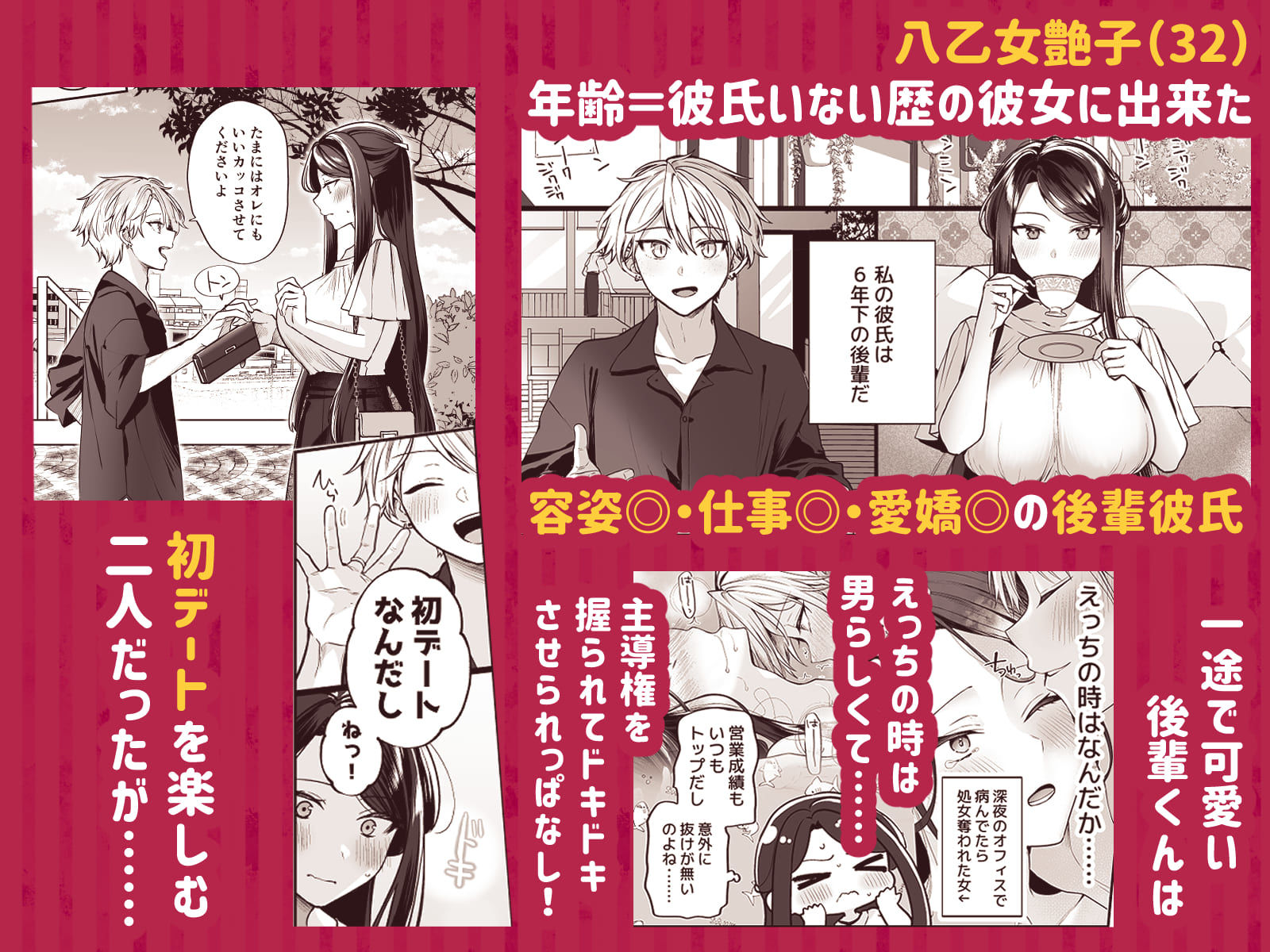 かくしごと×初デート  -デカ女上司と元チャラ男の後輩くん＃2- サンプル1ページ目