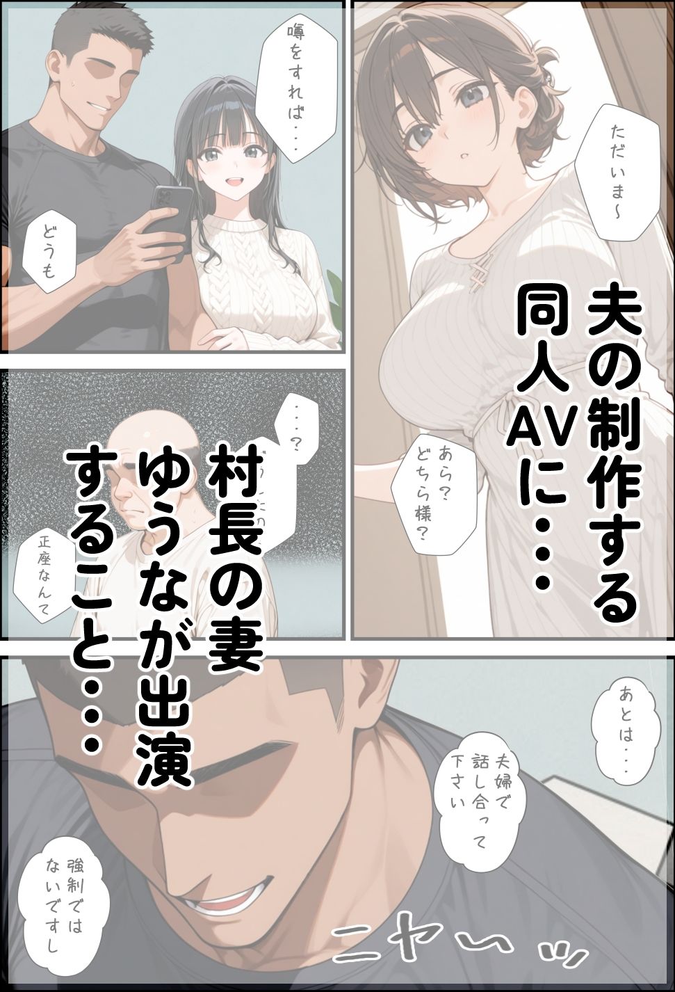 淫習のある村に何も知らずに引っ越してきた若妻をつまみ食いしたら、自分の妻が寝取られた話。 サンプル6ページ目