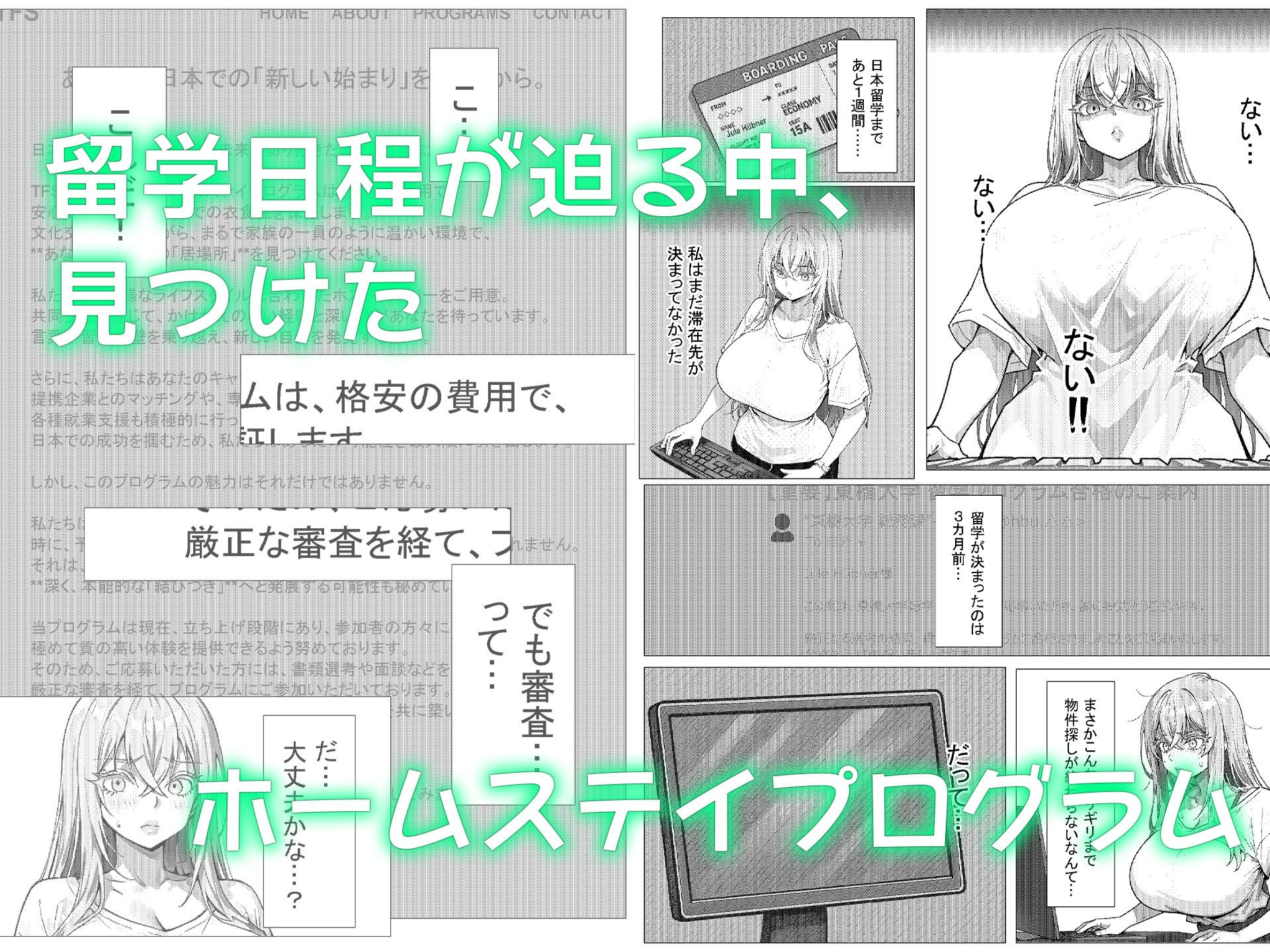 留学生はホストファミリーに愛される -留学初日- サンプル1ページ目