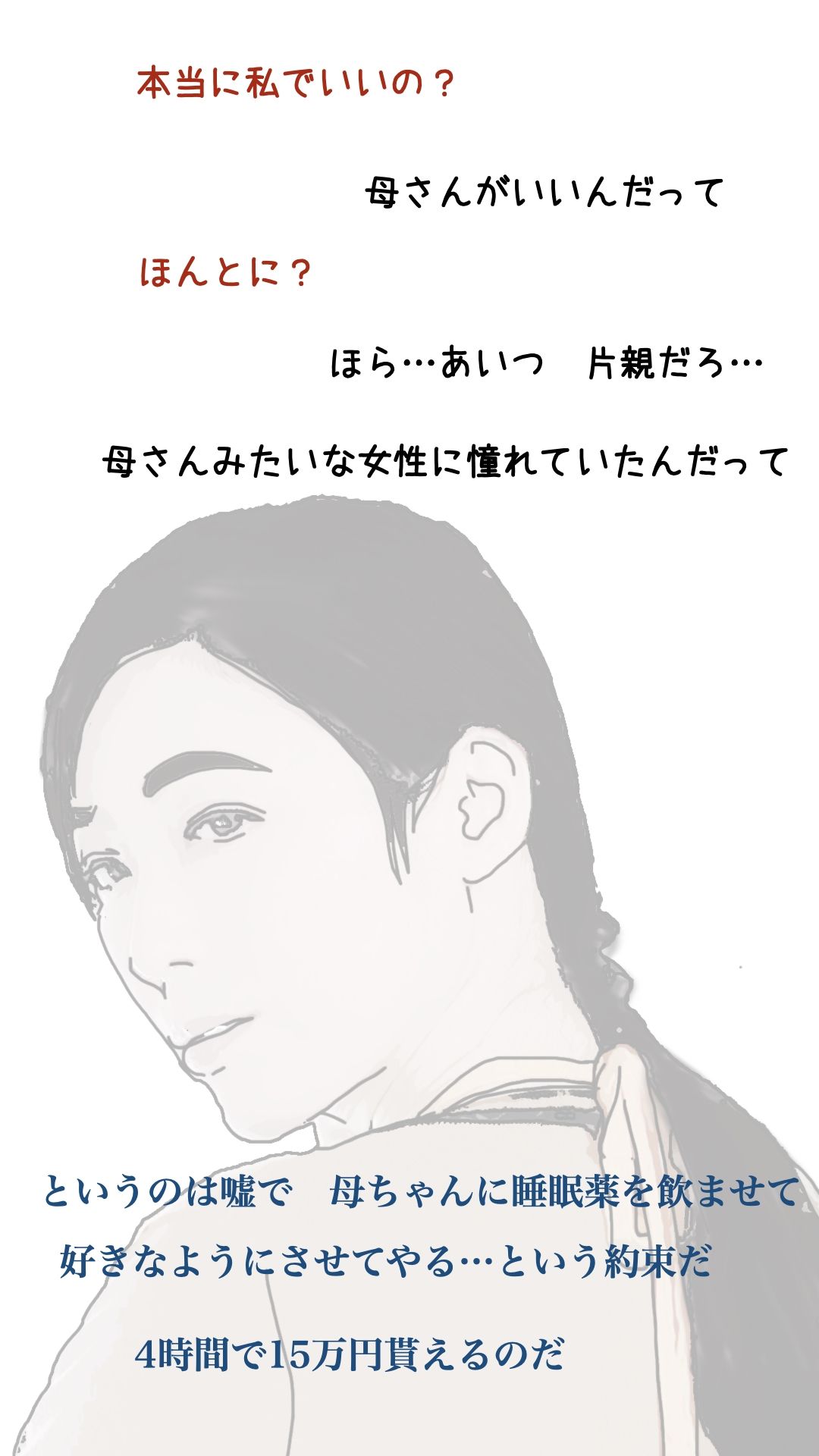 母ちゃんを1日15万円で金持ちの友人に売った サンプル4ページ目