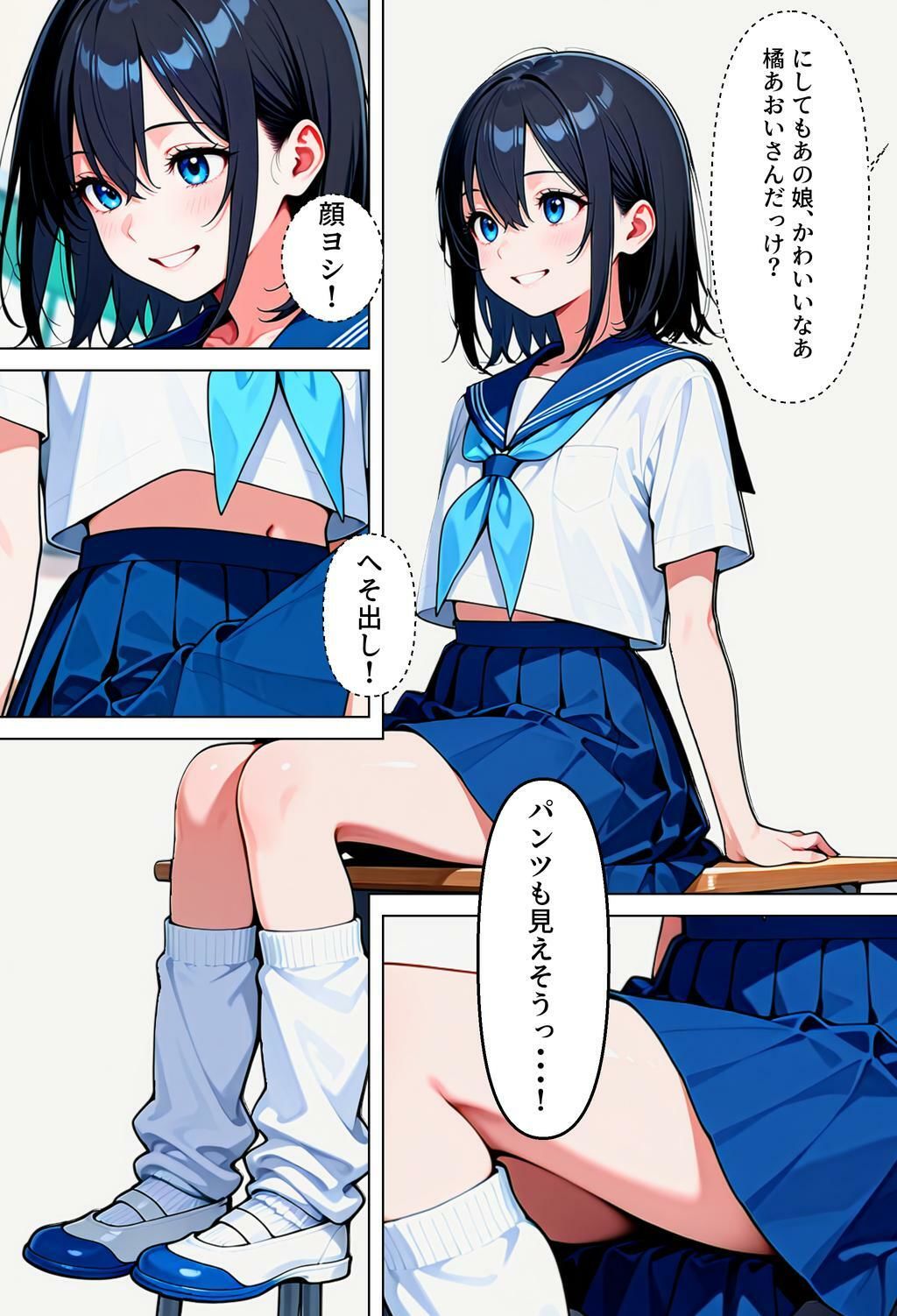 転校先の女の子が男の娘で、ち♂ち♂でお仕置きされた話 サンプル1ページ目